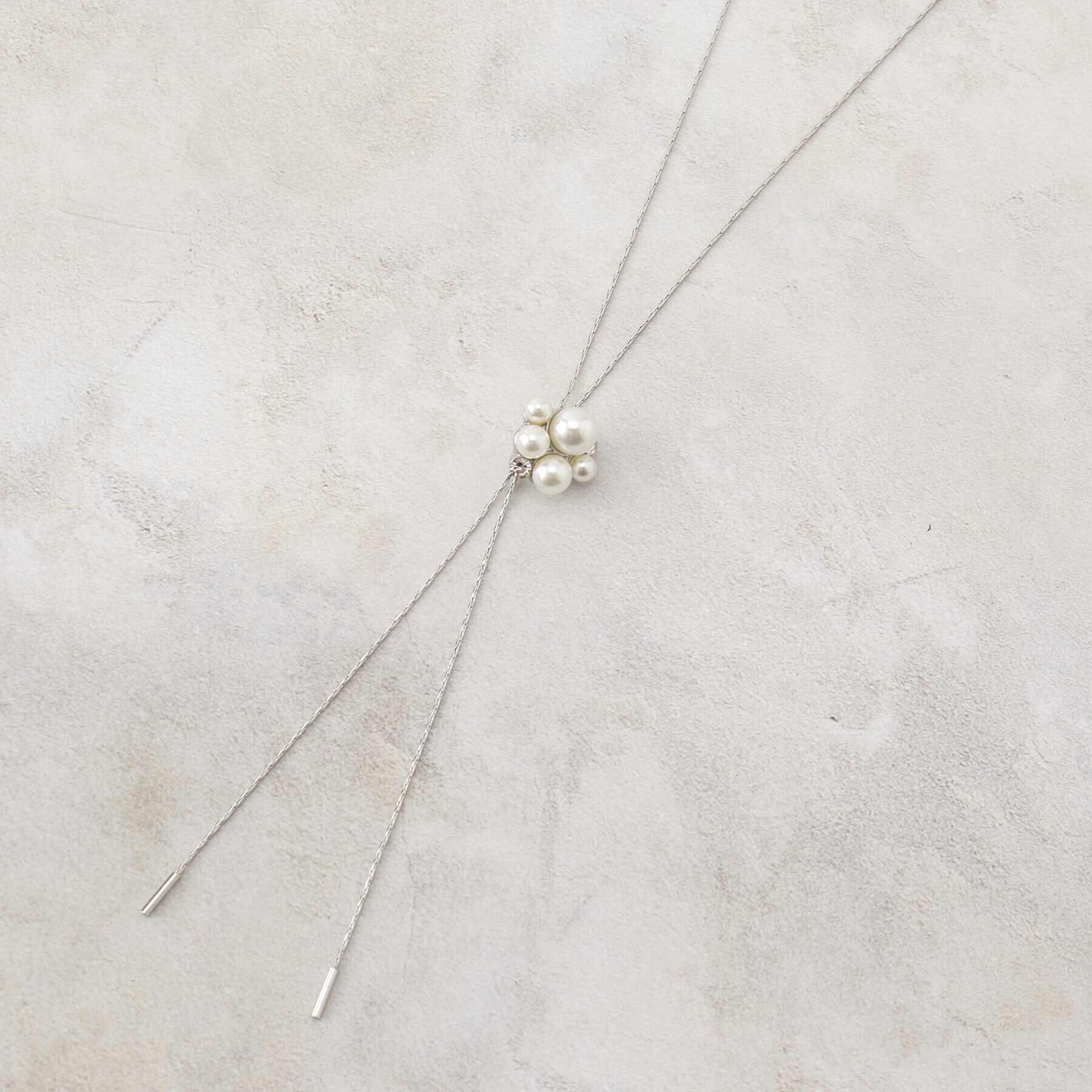 grove「パール調ビジュースライドネックレス【入卒対応可】」|ネックレス|