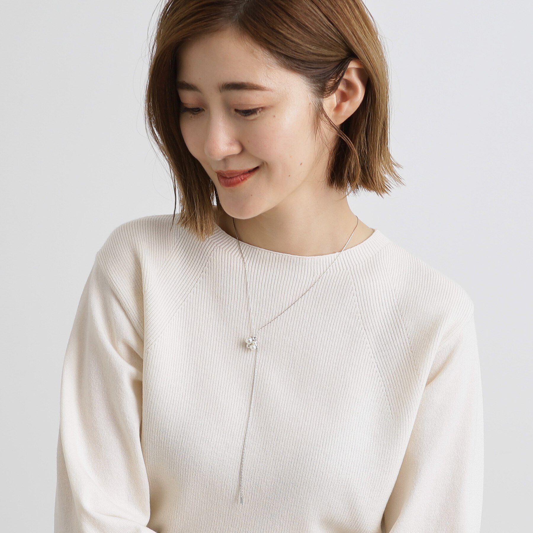 grove「パール調ビジュースライドネックレス【入卒対応可】」|ネックレス|