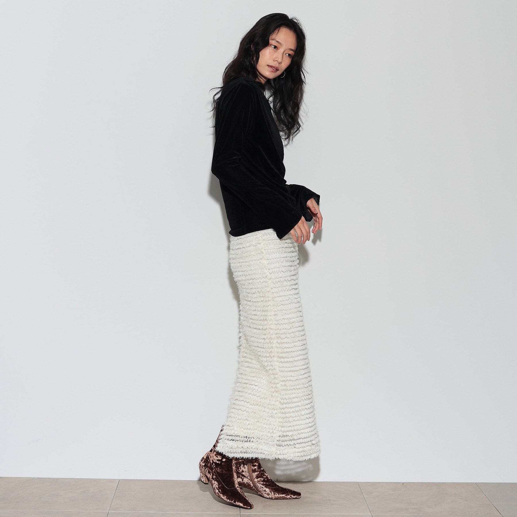 GALLEST「チュールシフォンナロースカート」|スカート|