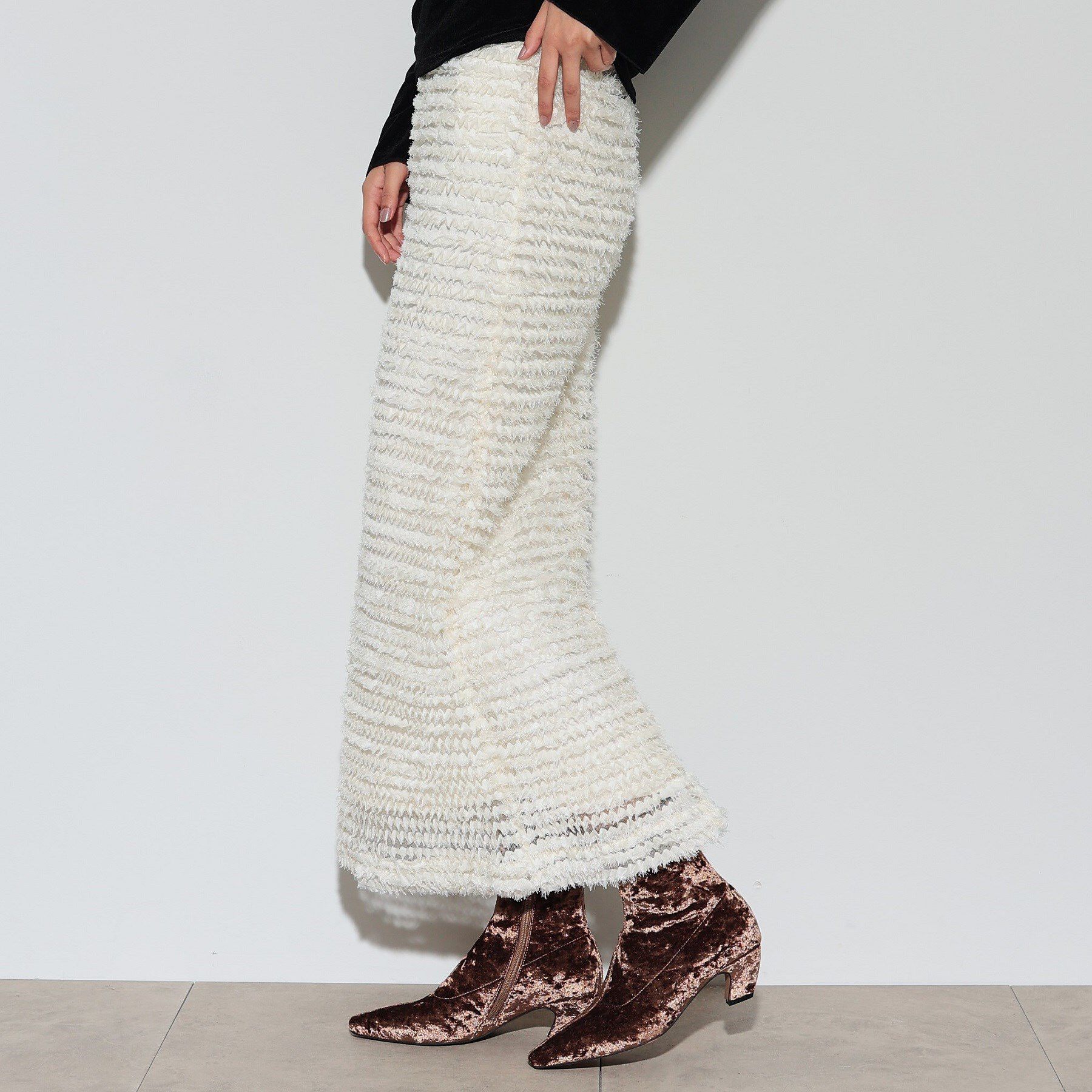 GALLEST「チュールシフォンナロースカート」|スカート|