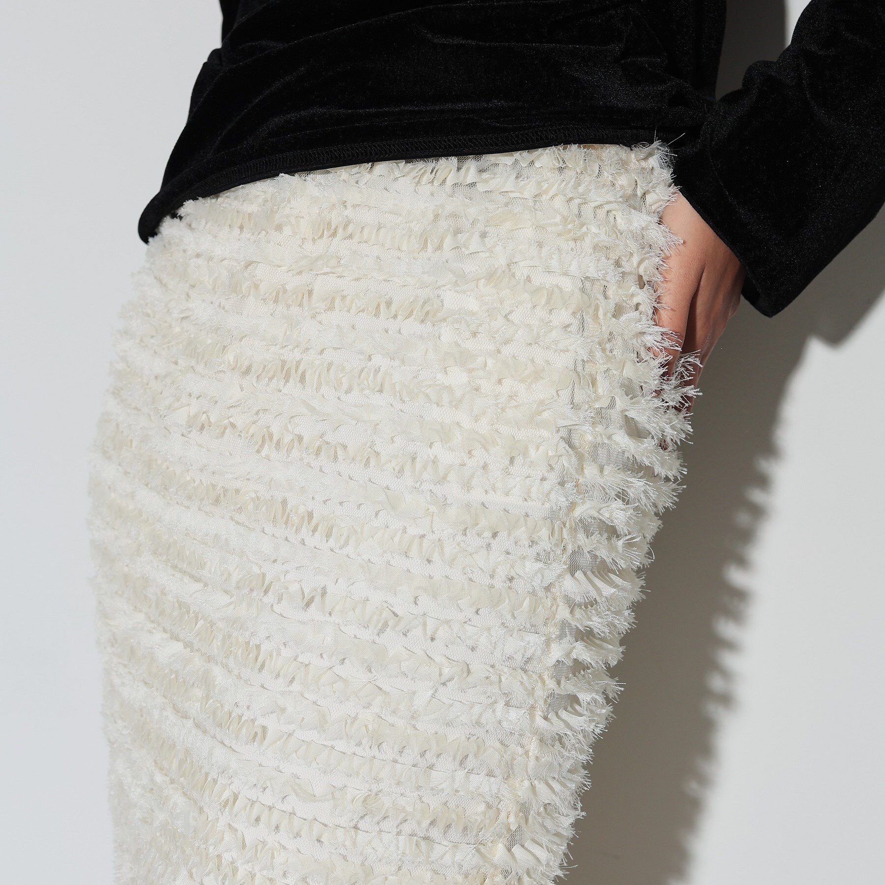 GALLEST「チュールシフォンナロースカート」|スカート|