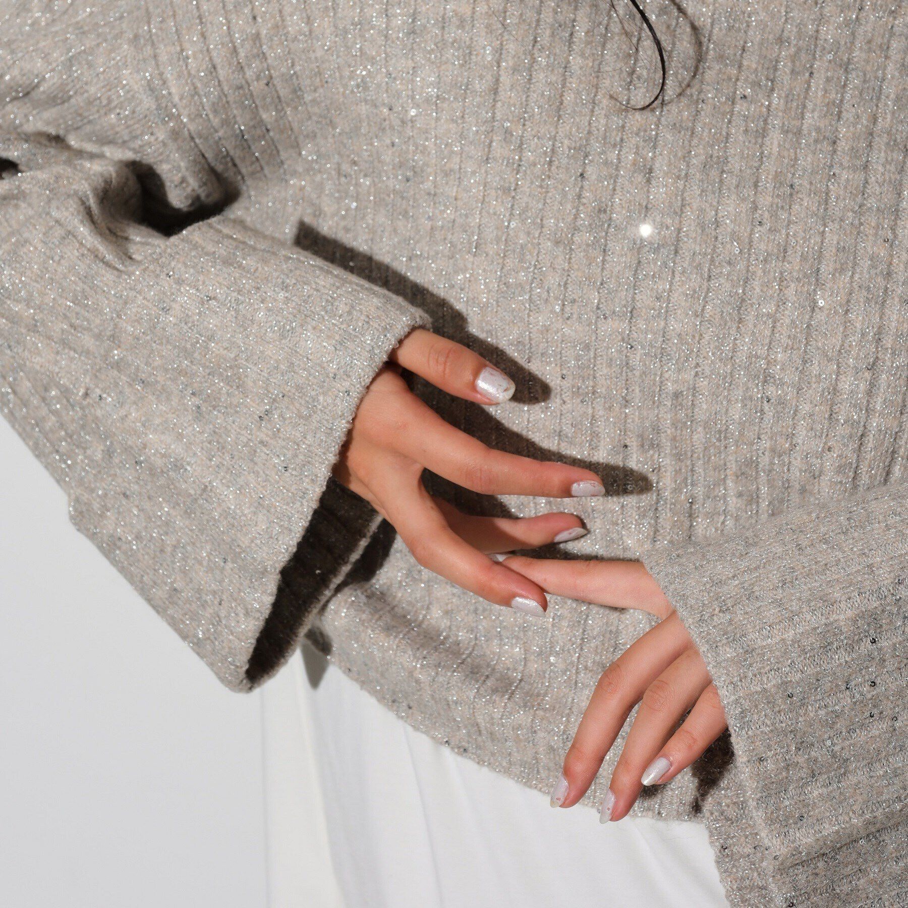 GALLEST「スパンコール混クルーネックニット」|ニット・セーター|