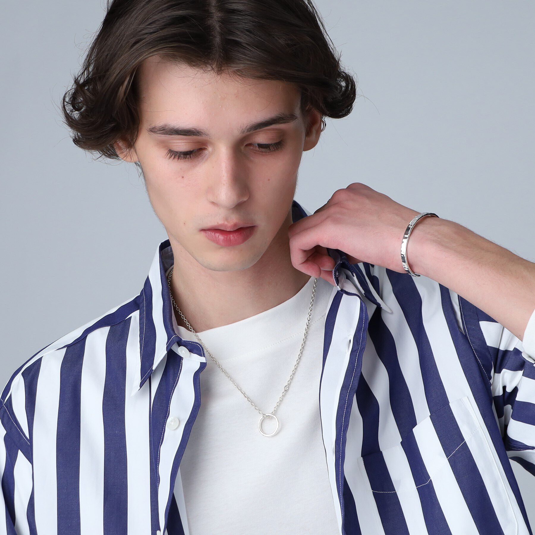 TAKEO KIKUCHI「【MADE IN JAPAN】シルバーミニリングネックレス」|ネックレス|