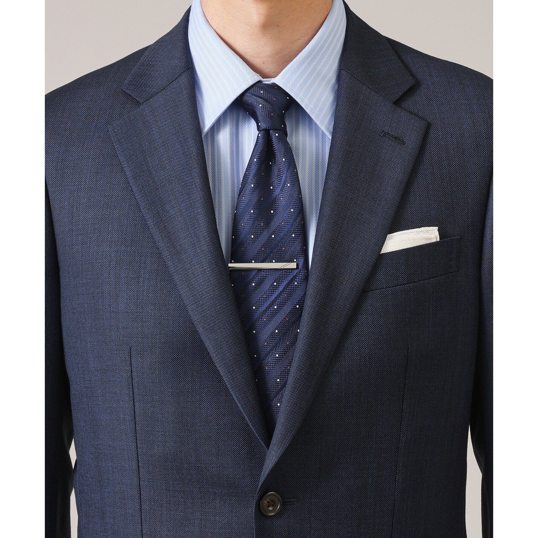 TAKEO KIKUCHI「【BOXセット】シャドーストピンドットネクタイ＆タイバー　セット」|ネクタイ・蝶ネクタイ|