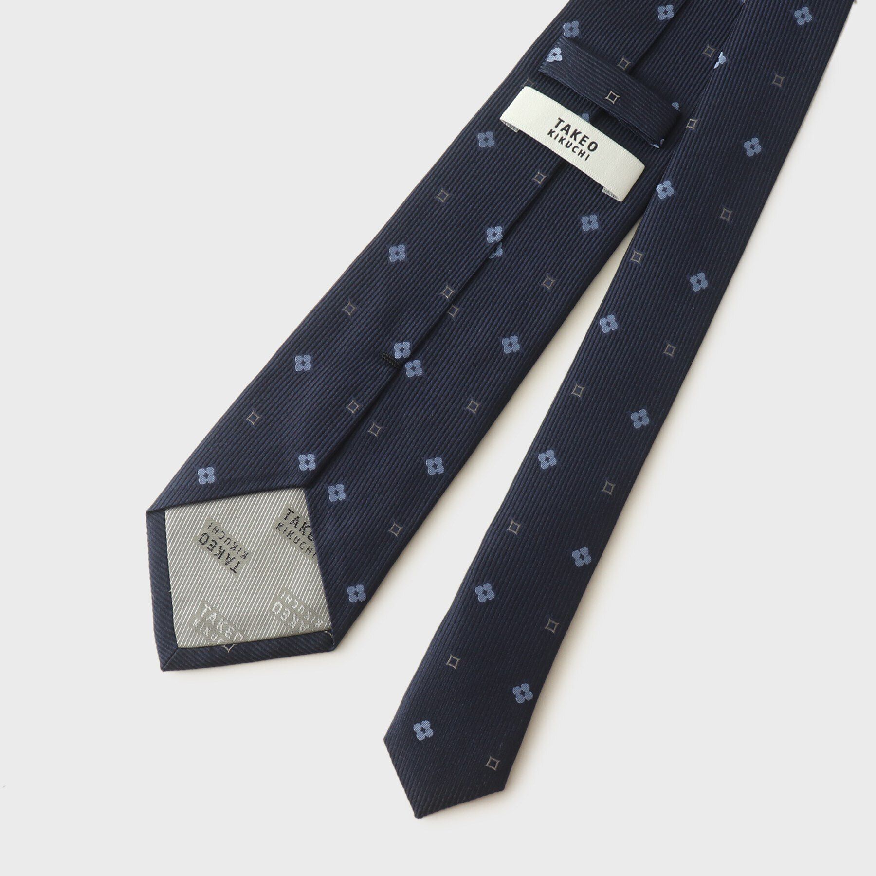 TAKEO KIKUCHI「レップ　ミニフラワー小紋　ネクタイ」|ネクタイ・蝶ネクタイ|