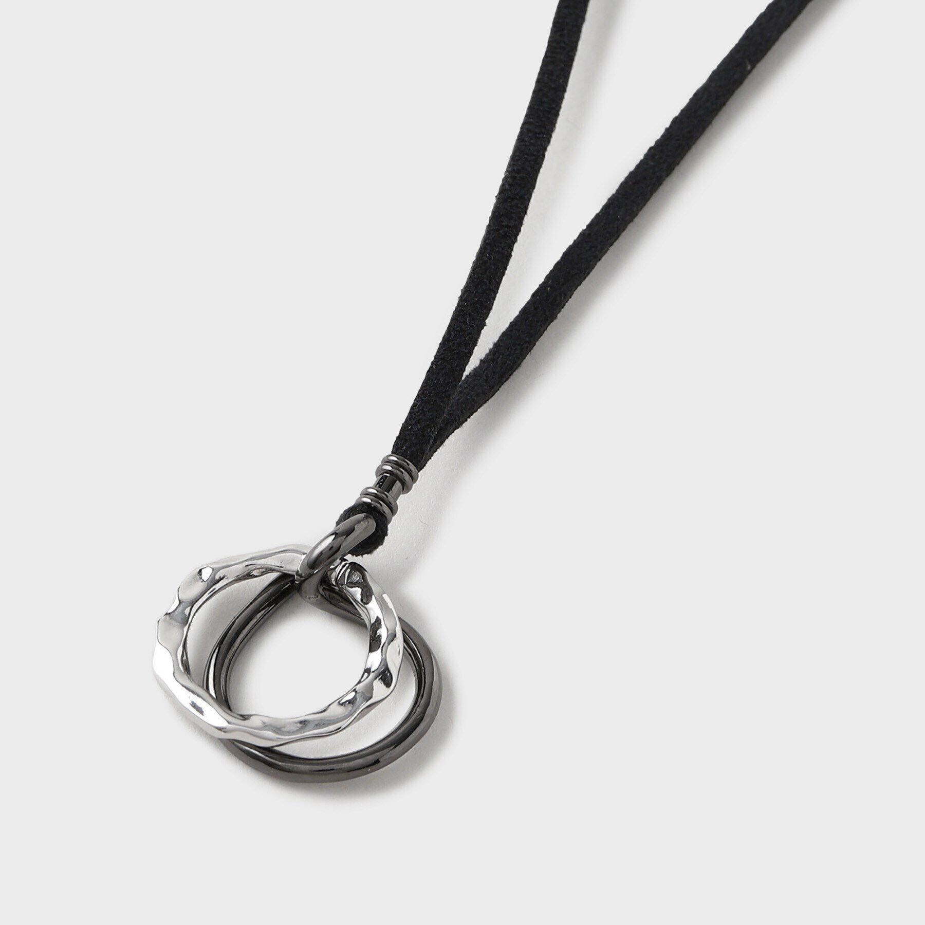 TAKEO KIKUCHI「DROP リングネックレス」|ネックレス|ブラック(019)