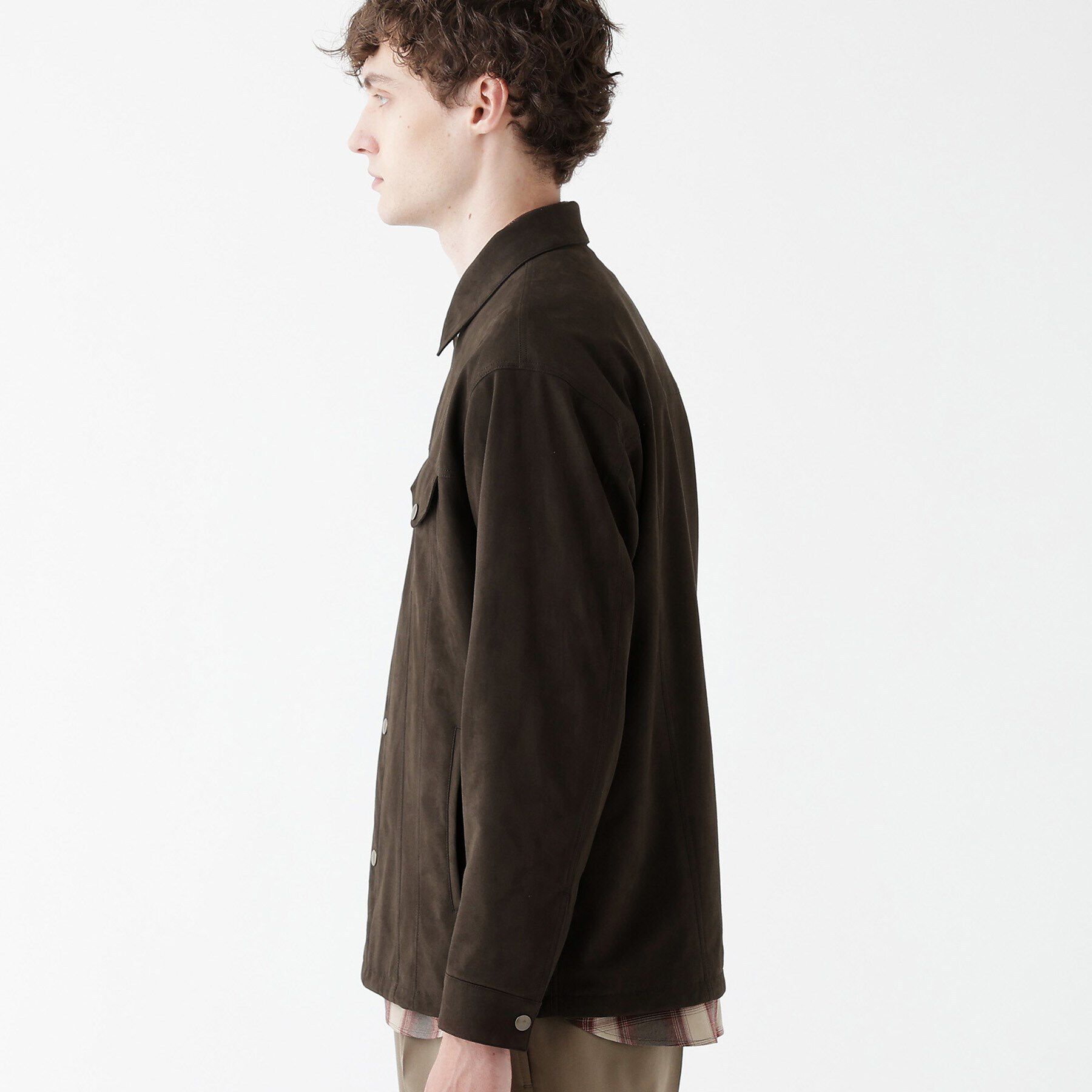 TAKEO KIKUCHI「【THE FLAGSHIP】アマレッタスエード　シャツGジャン」|シャツ・ブラウス|