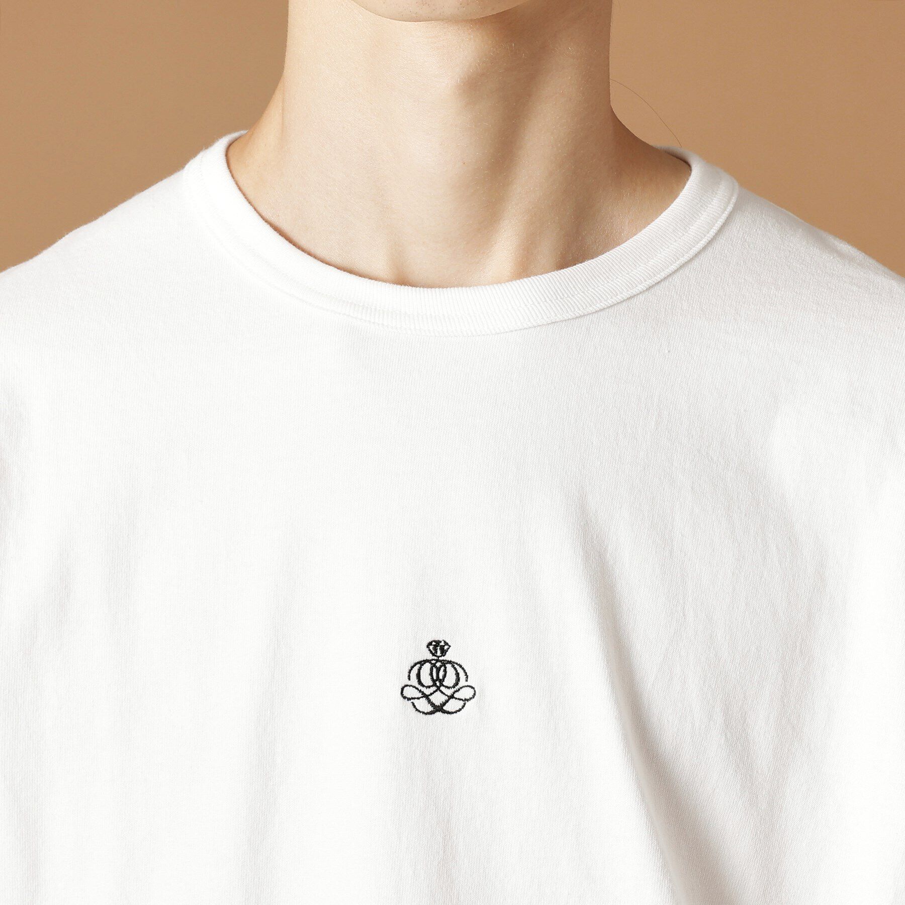 40CARATS&525「＆マーク刺繍長袖Tシャツ」|Tシャツ・カットソー|