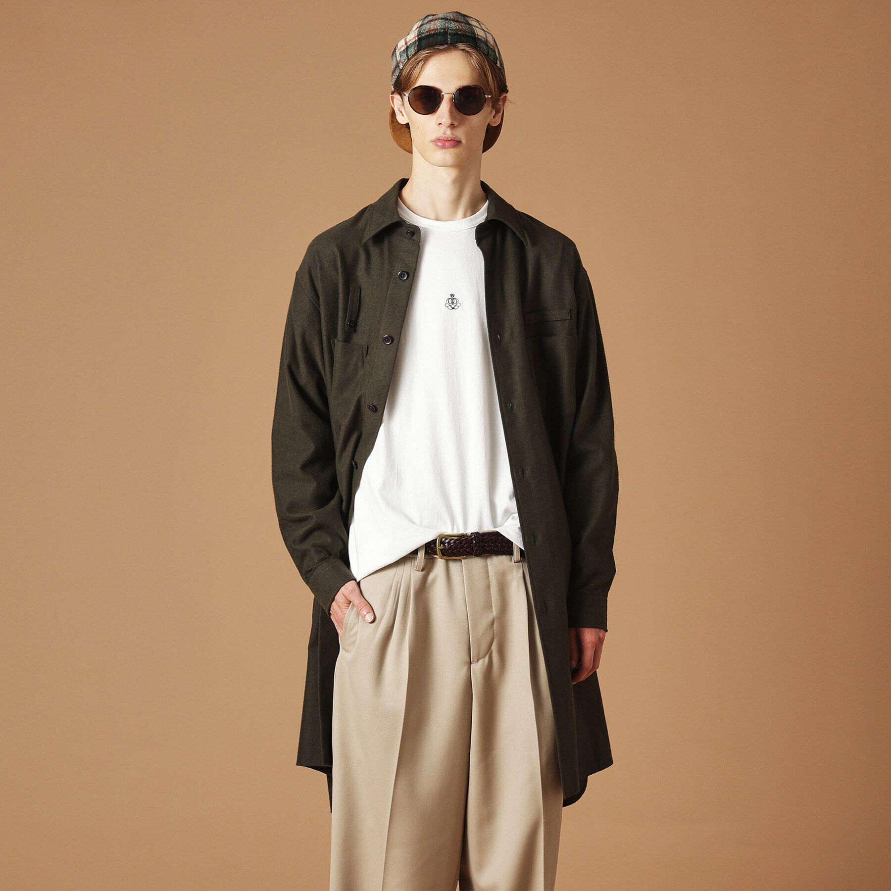 40CARATS&525「＆マーク刺繍長袖Tシャツ」|Tシャツ・カットソー|