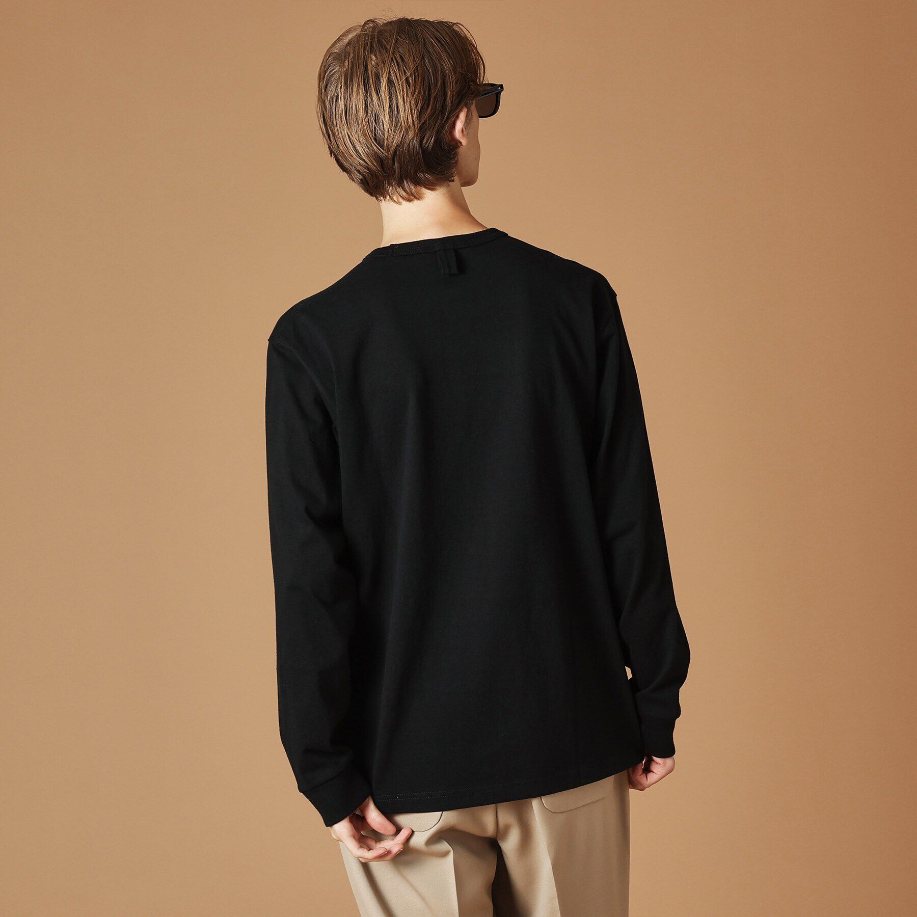 40CARATS&525「＆マーク刺繍長袖Tシャツ」|Tシャツ・カットソー|