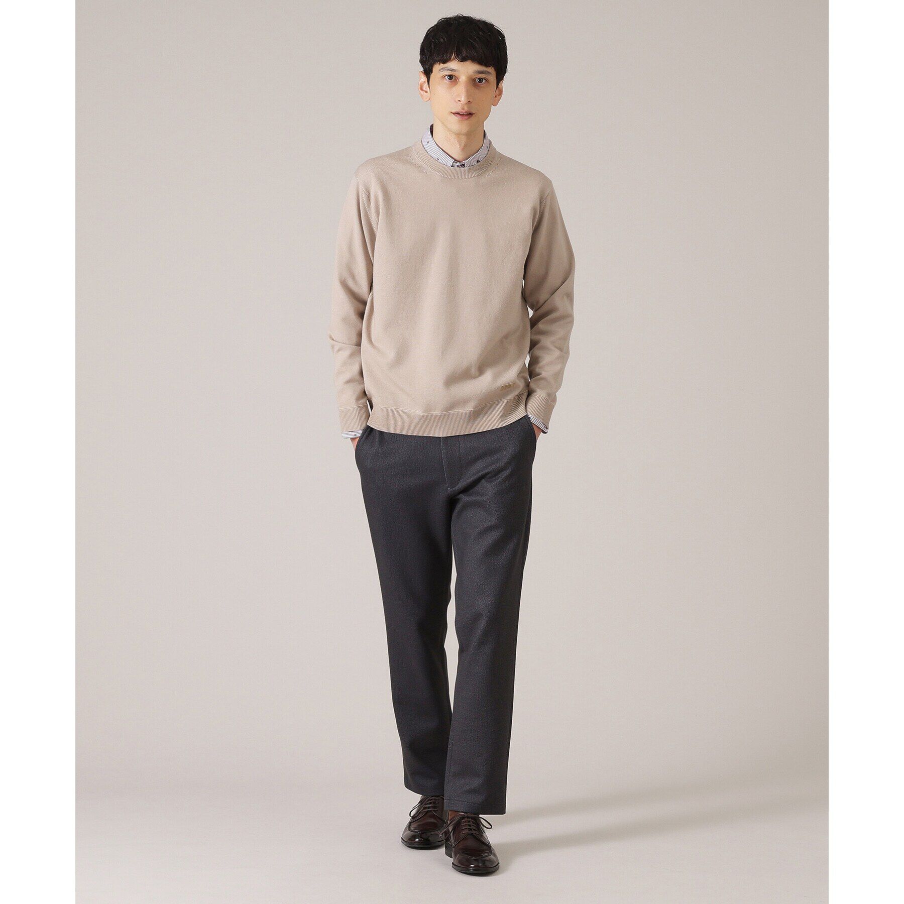 TAKEO KIKUCHI「【アンチピリング】クルーネック ニット」|ニット・セーター|