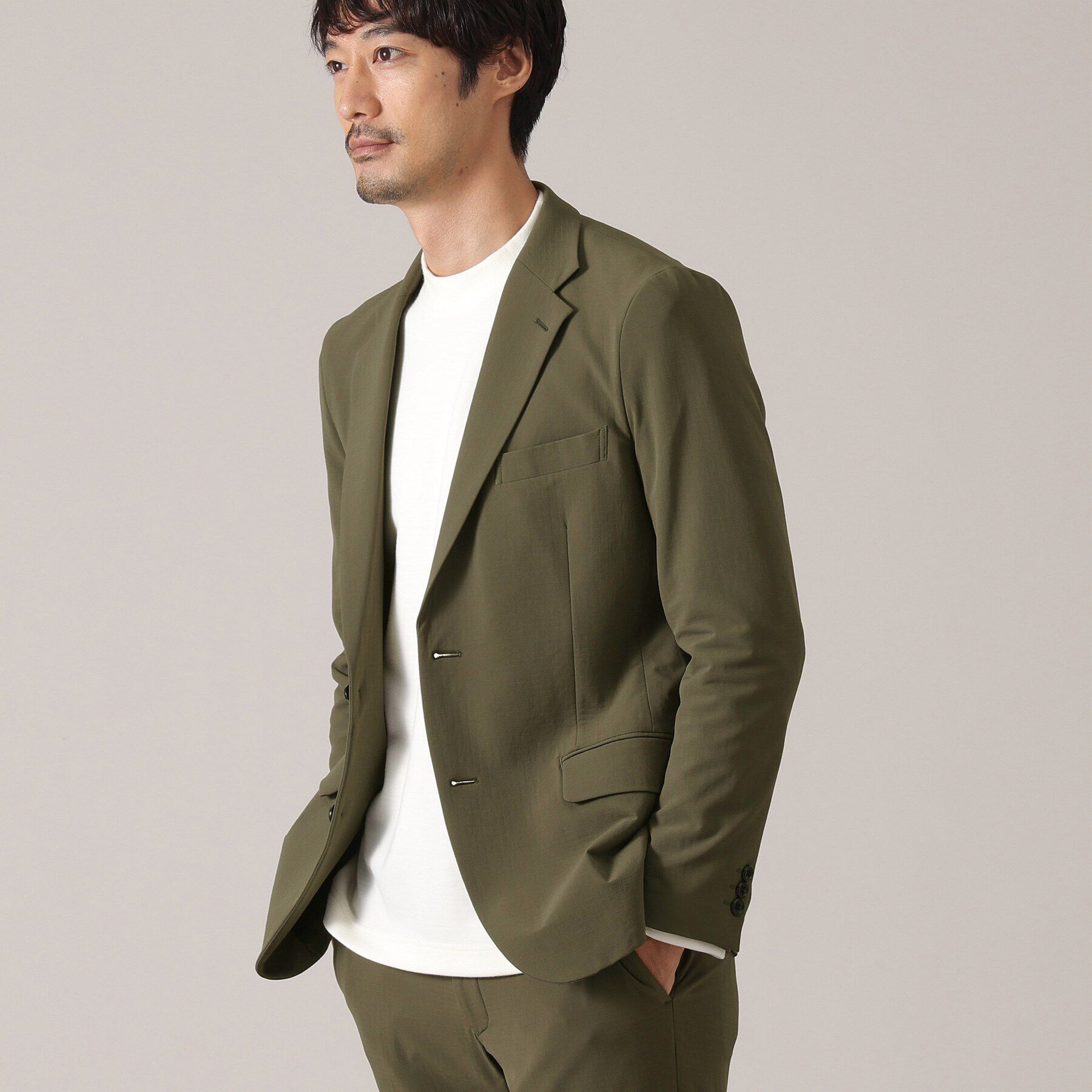 TAKEO KIKUCHI「【4WAYストレッチ】ストームフリース（R）ジャケット」|テーラードジャケット|