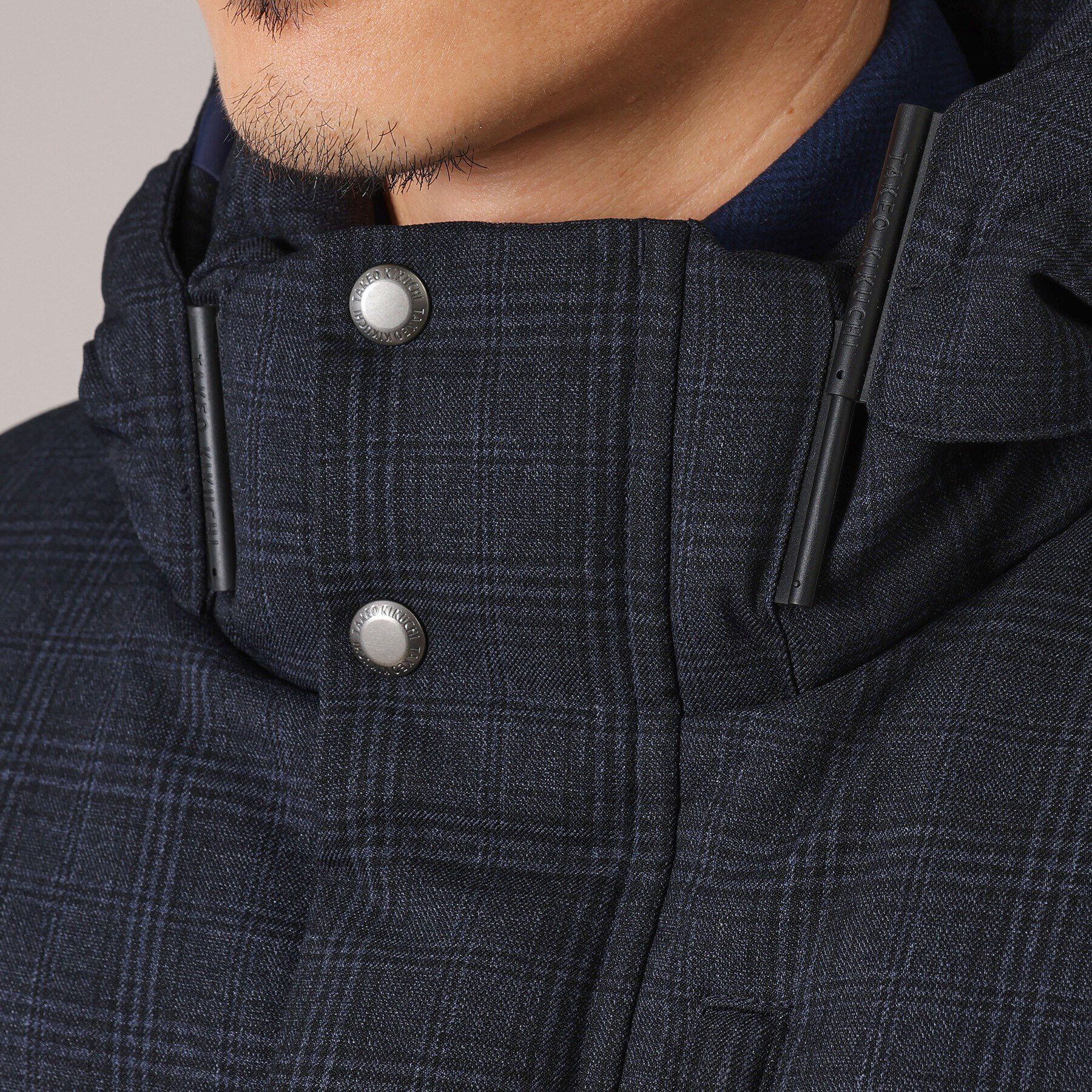 TAKEO KIKUCHI「【735フィルパワー】グレンチェック ダウンブルゾン」|ブルゾン・スタジャン|