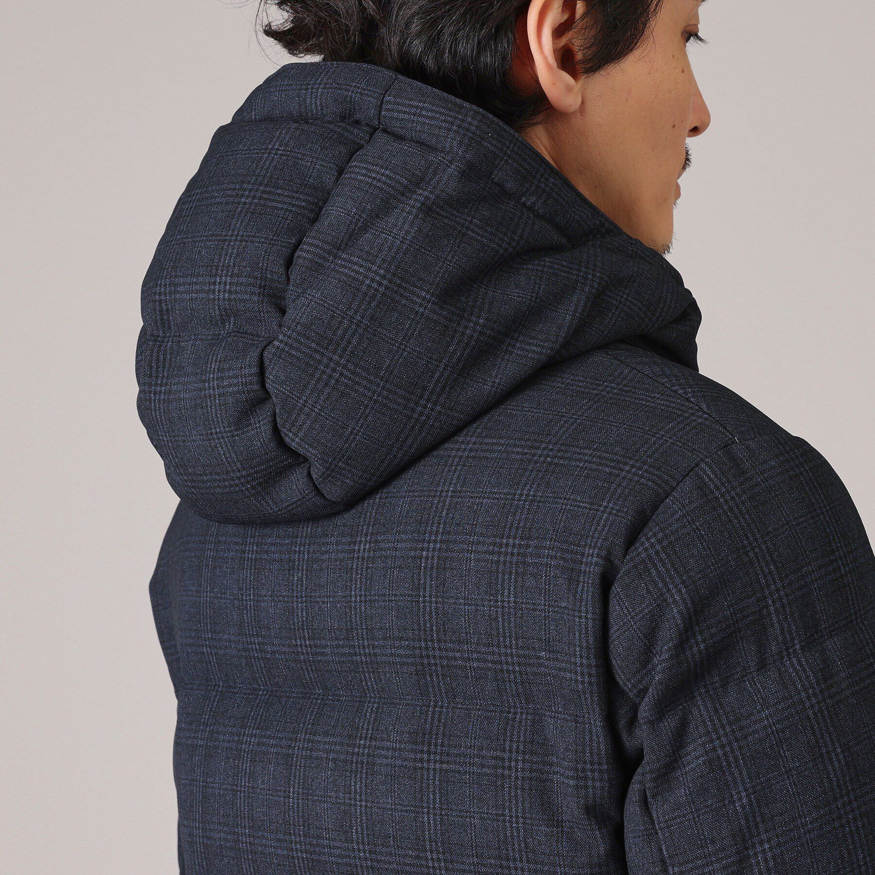 TAKEO KIKUCHI「【735フィルパワー】グレンチェック ダウンブルゾン」|ブルゾン・スタジャン|