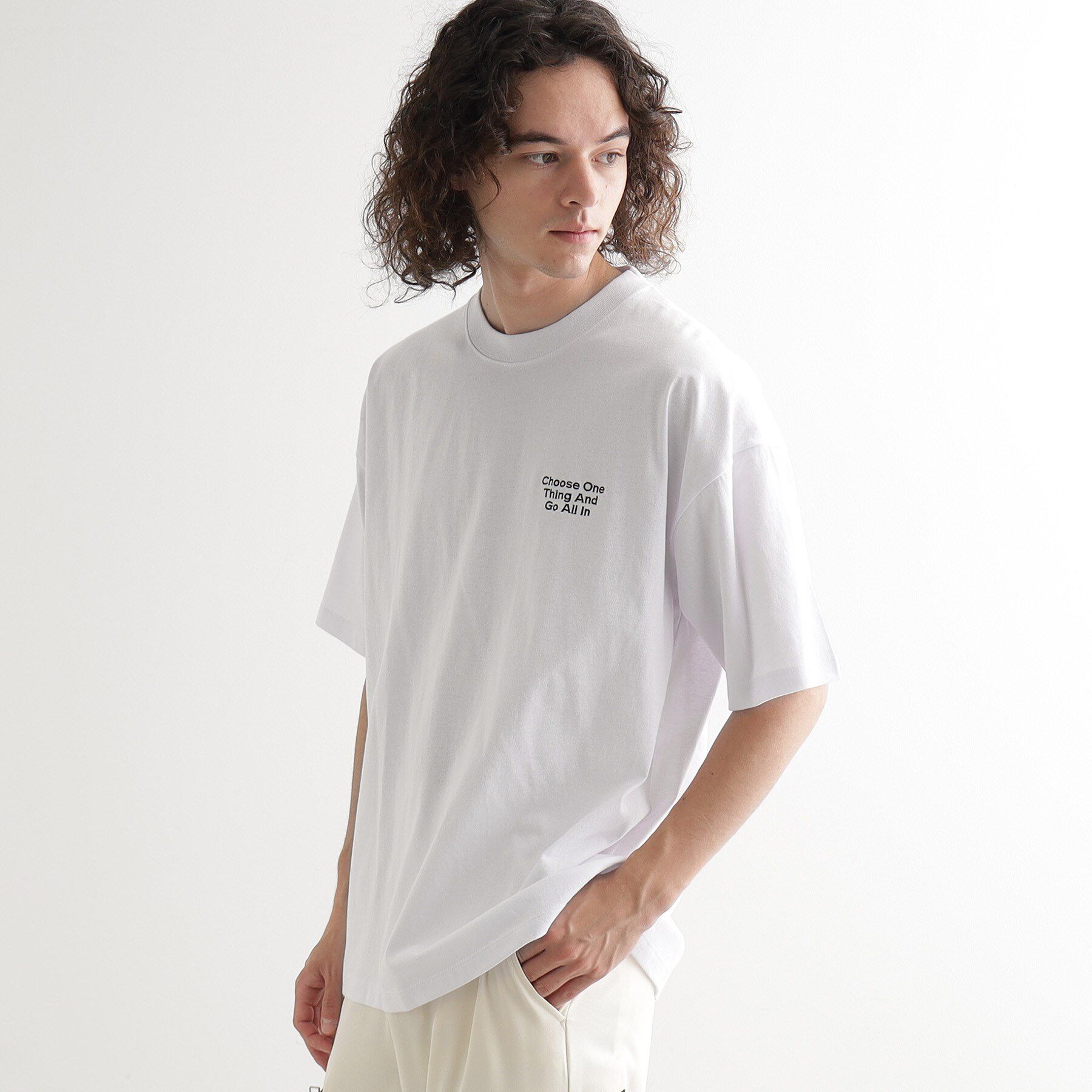 tk.TAKEO KIKUCHI「バックスケート刺繍T－Shirt」|Tシャツ・カットソー|