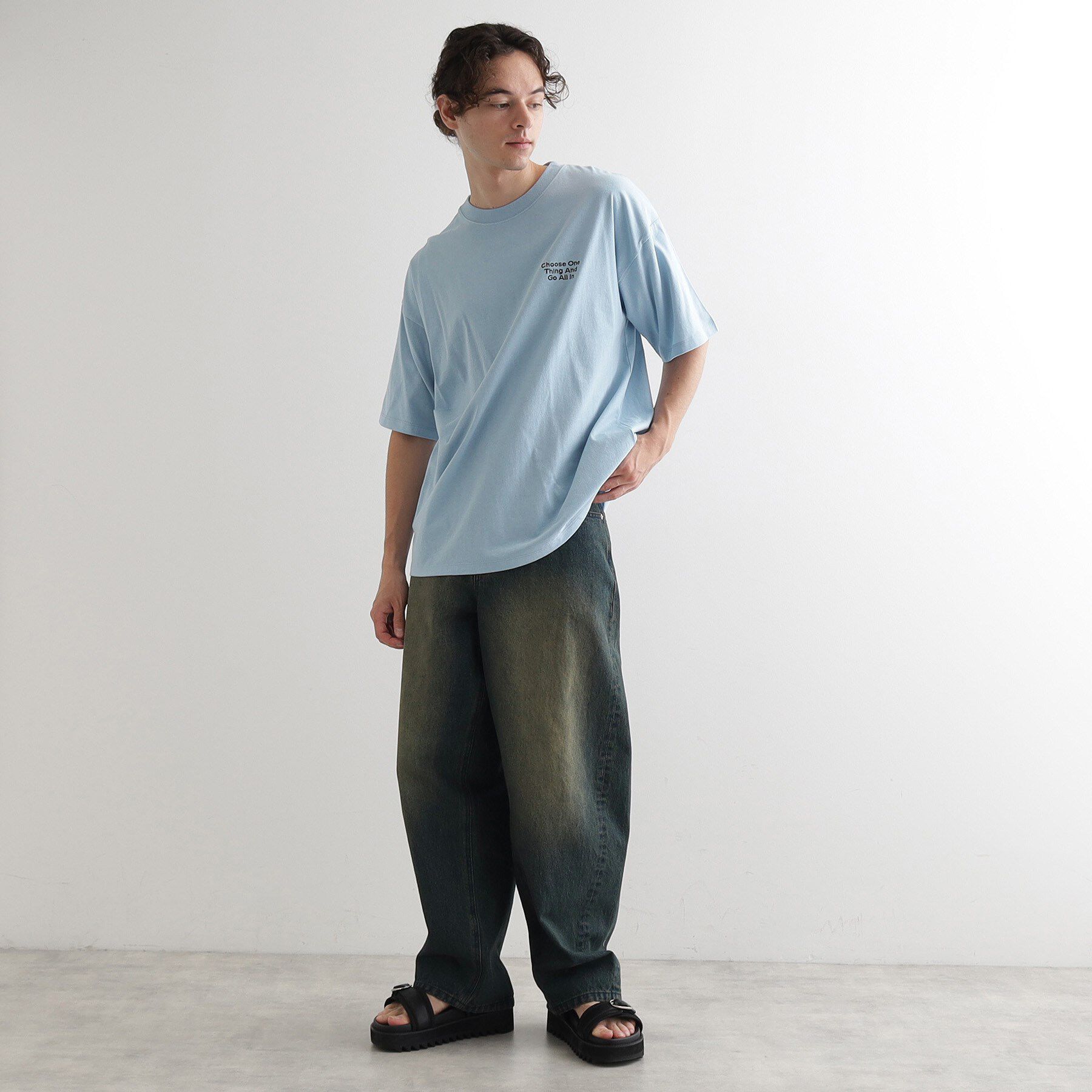 tk.TAKEO KIKUCHI「バックスケート刺繍T－Shirt」|Tシャツ・カットソー|