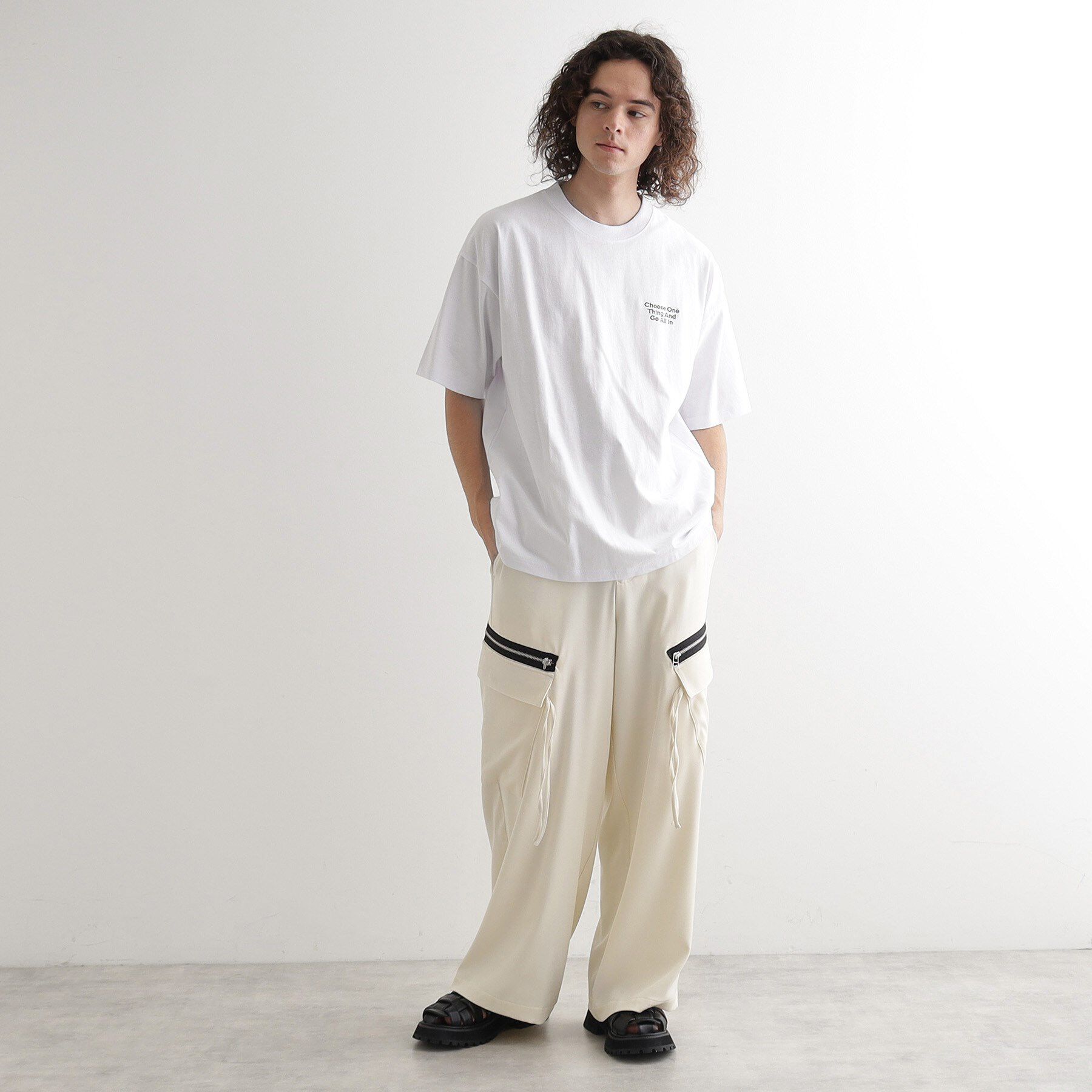 tk.TAKEO KIKUCHI「バックスケート刺繍T－Shirt」|Tシャツ・カットソー|