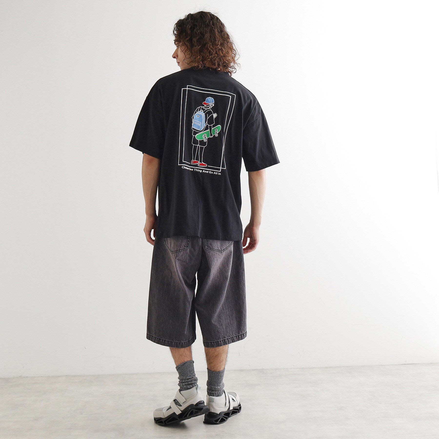 tk.TAKEO KIKUCHI「バックスケート刺繍T－Shirt」|Tシャツ・カットソー|