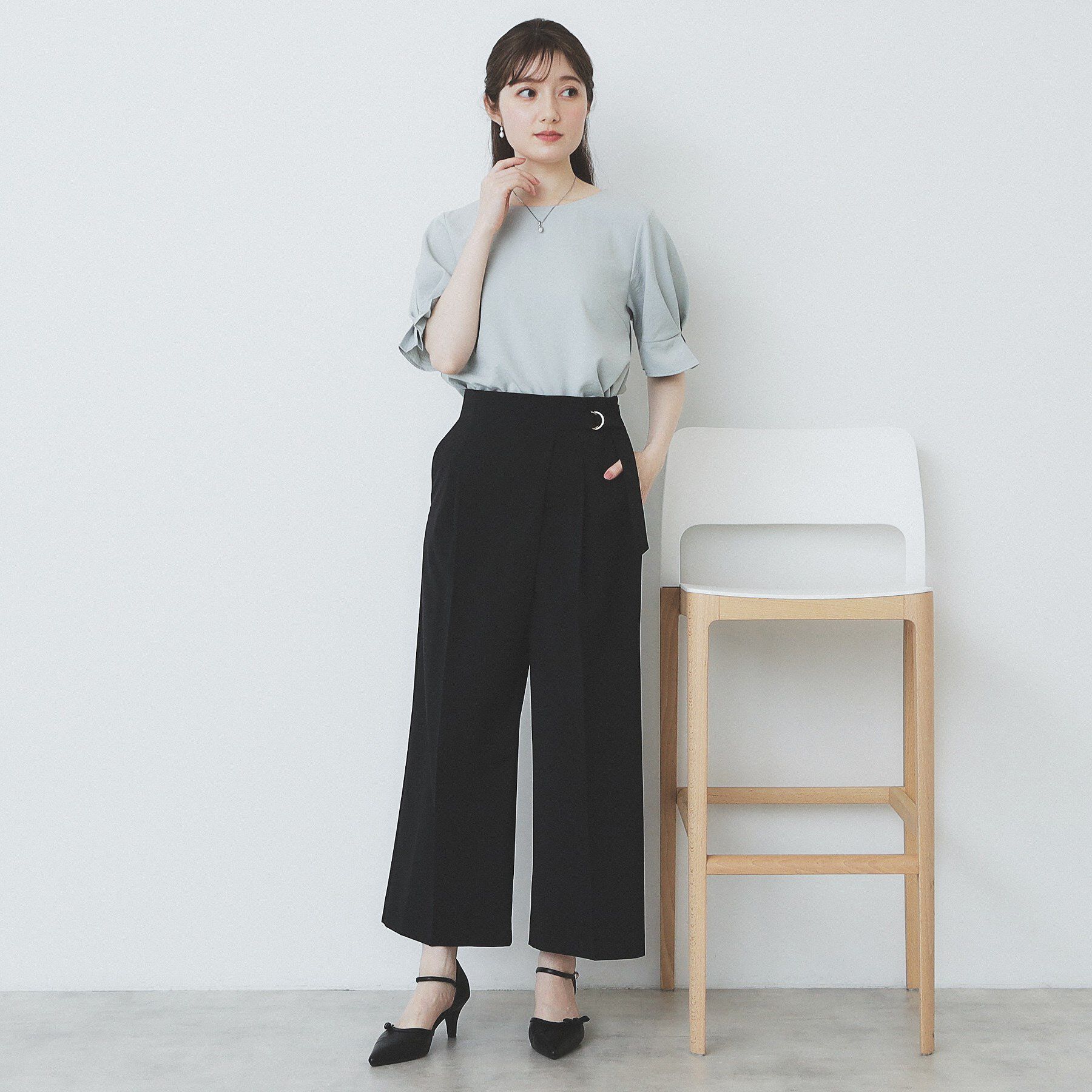 index「ラップストレートパンツ【接触冷感/抗ピル/洗濯機洗い可/イージーアイロン】」|その他|