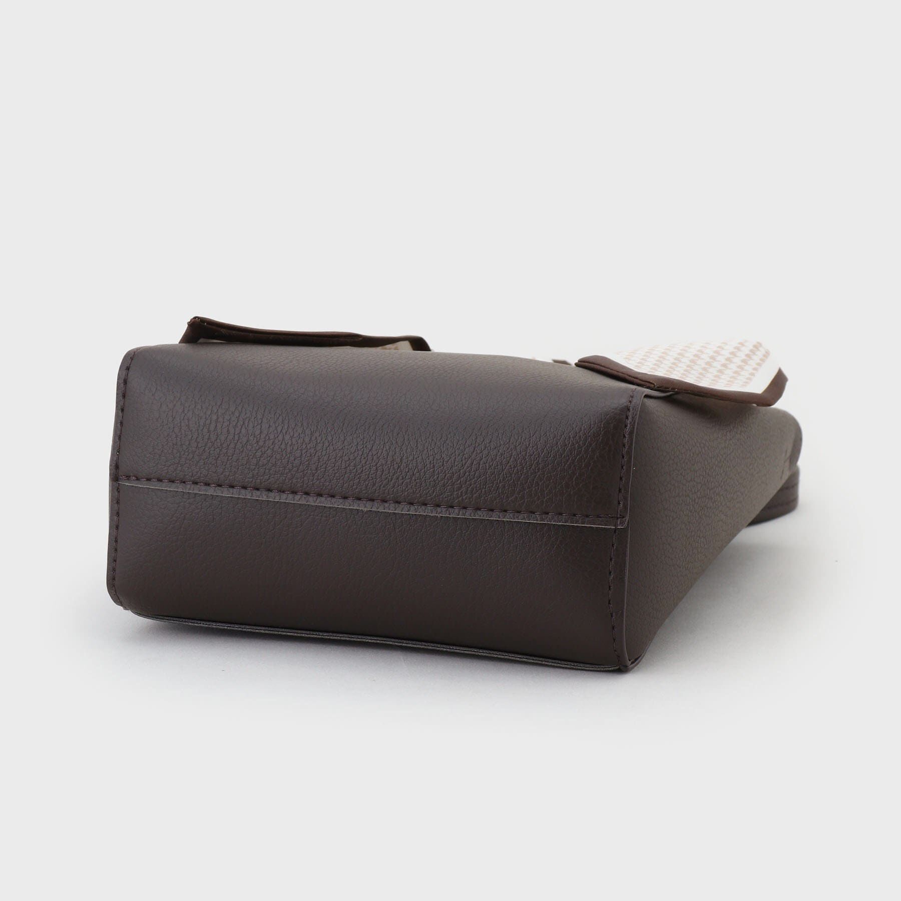 OPAQUE.CLIP「長さ調整可能！千鳥柄スカーフ付き合皮ミニショルダーバッグ」|ショルダー・メッセンジャー|