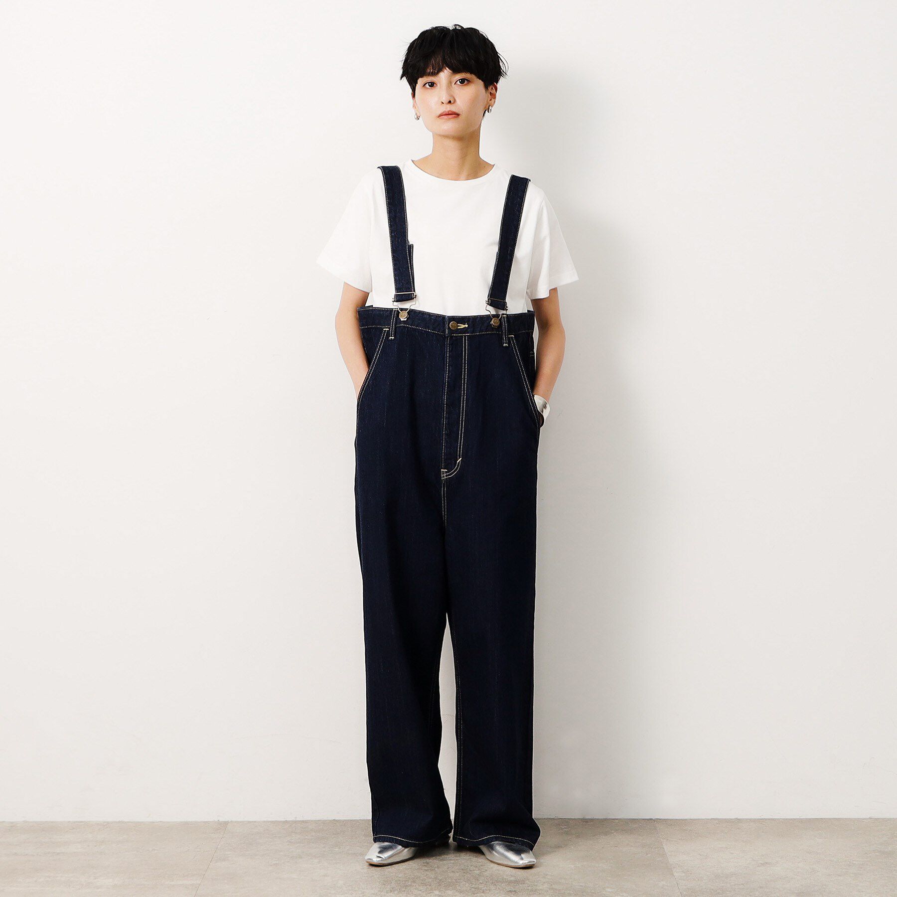 OPAQUE.CLIP「≪Lee別注≫デニムサロペット」|オールインワン|