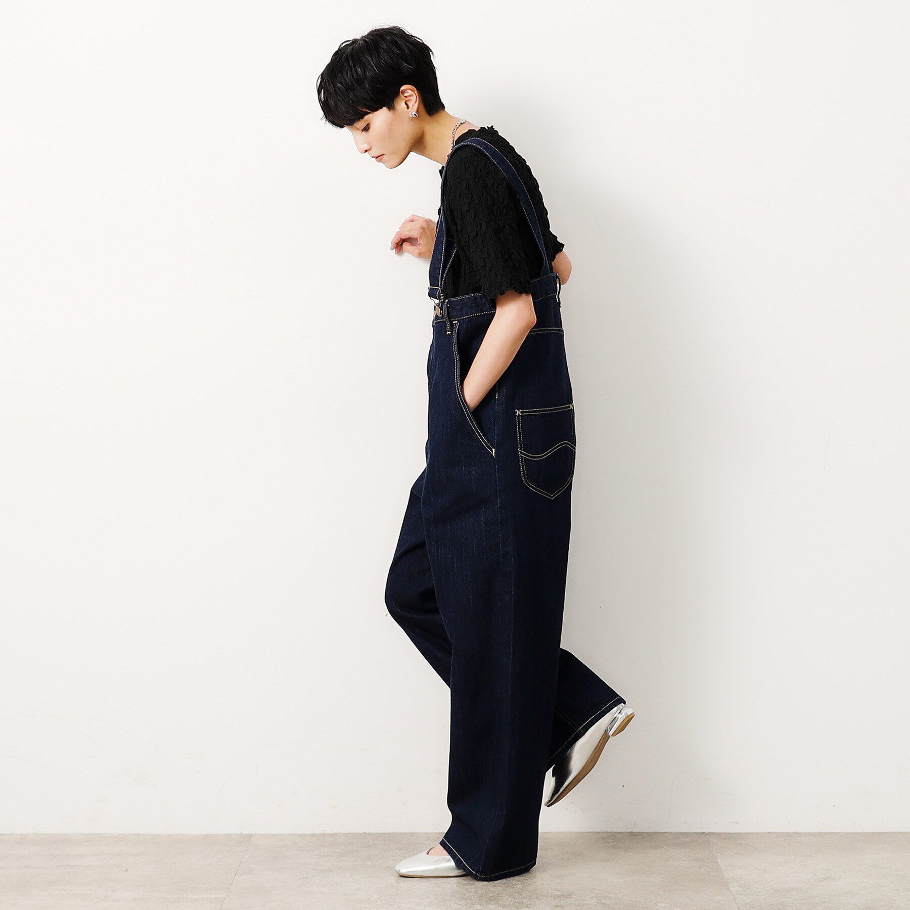 OPAQUE.CLIP「≪Lee別注≫デニムサロペット」|オールインワン|
