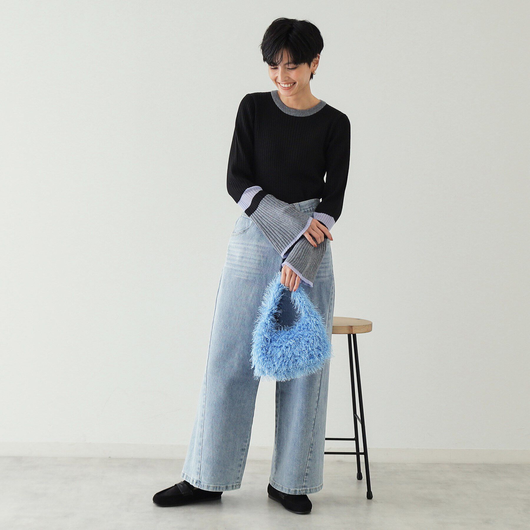 OPAQUE.CLIP「【2WAY】フリンジワンハンドルバッグ」|ハンドバッグ|