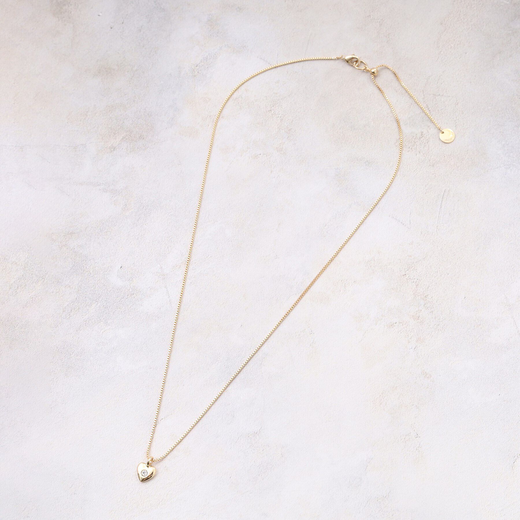 OPAQUE.CLIP「メタルハートビジュースライドネックレス」|ネックレス|