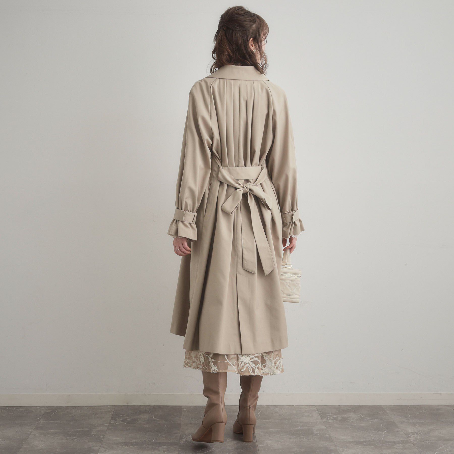 Couture broach「【撥水・ハレの日・通勤】ロングトレンチコート」|トレンチコート|