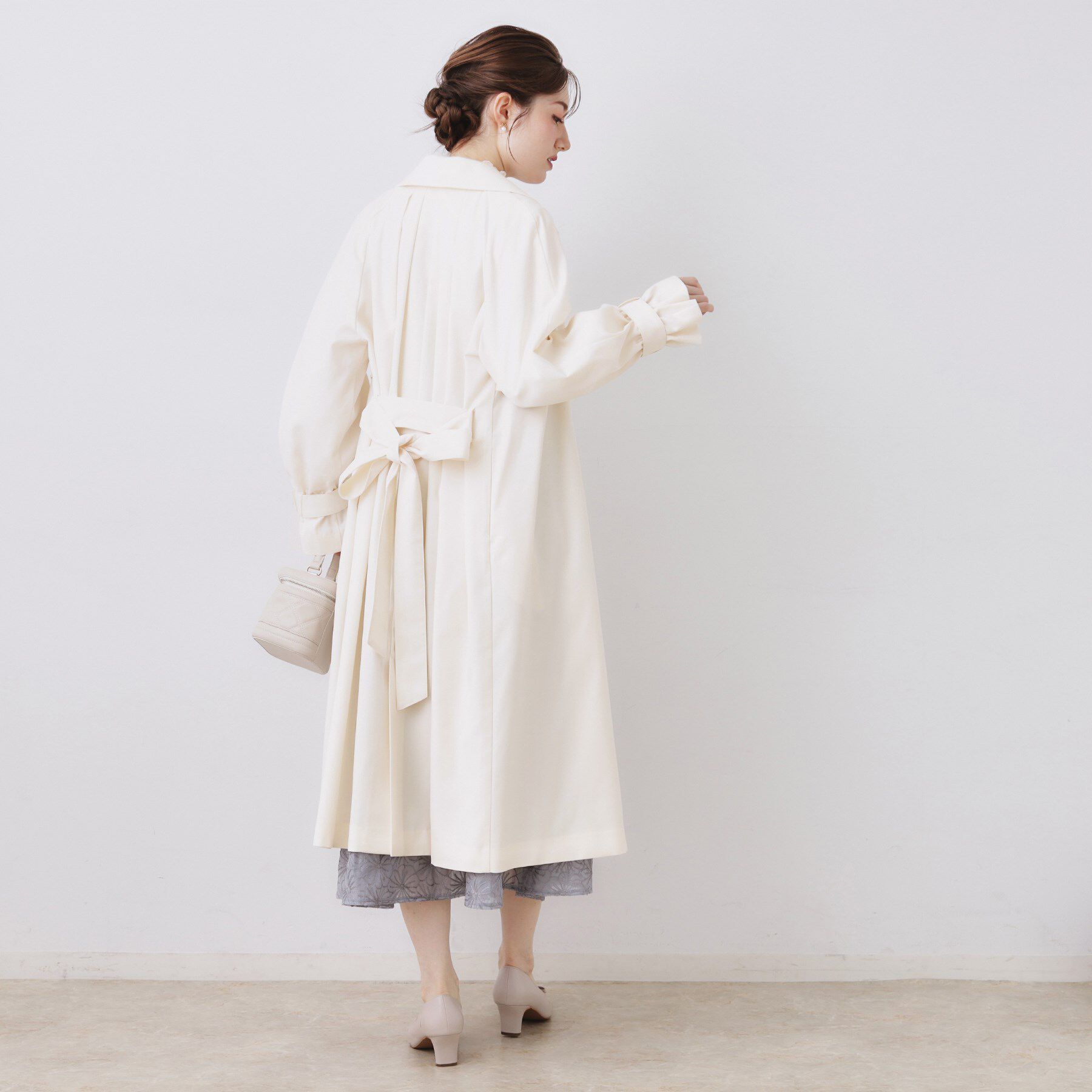 Couture broach「【撥水・ハレの日・通勤】ロングトレンチコート」|トレンチコート|