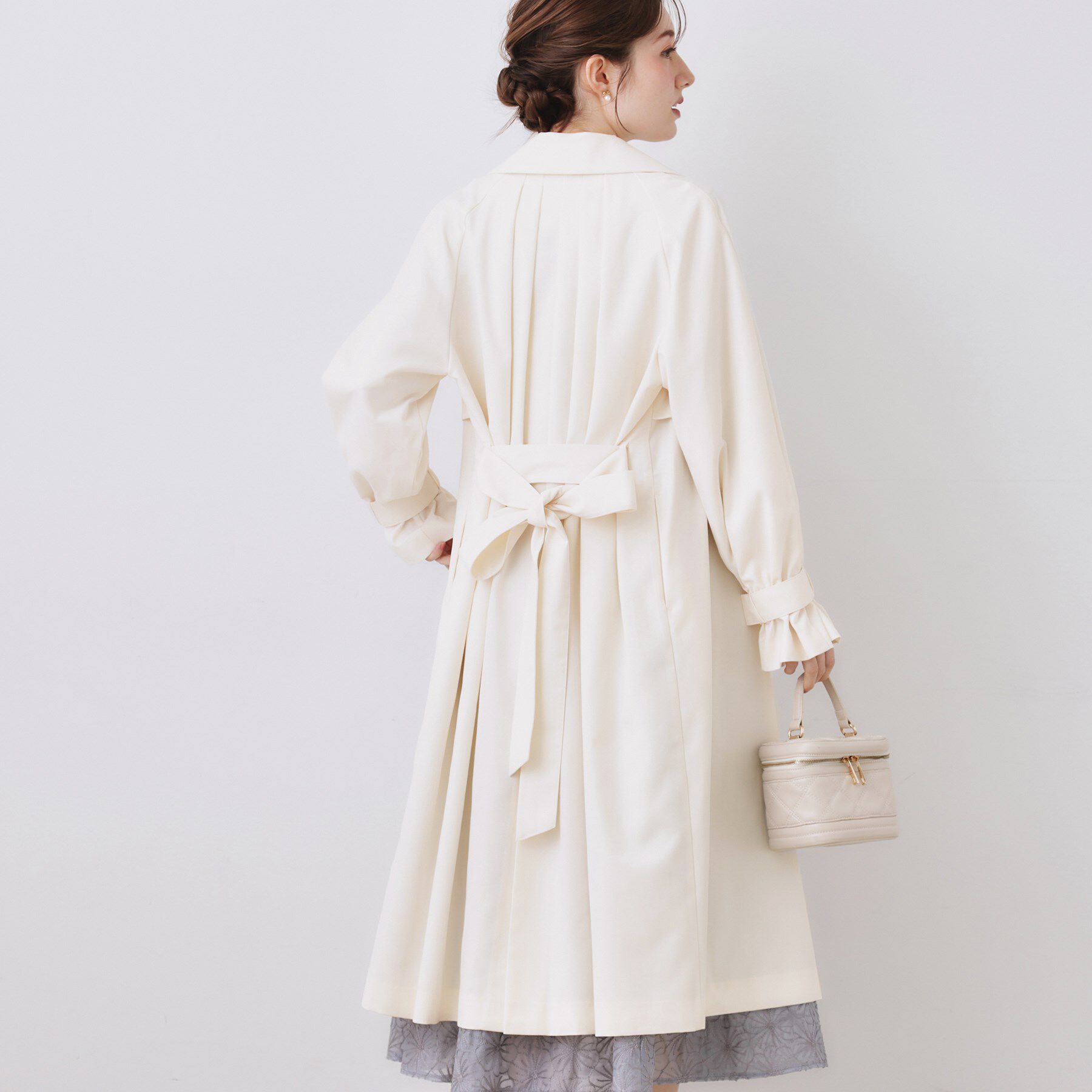 Couture broach「【撥水・ハレの日・通勤】ロングトレンチコート」|トレンチコート|