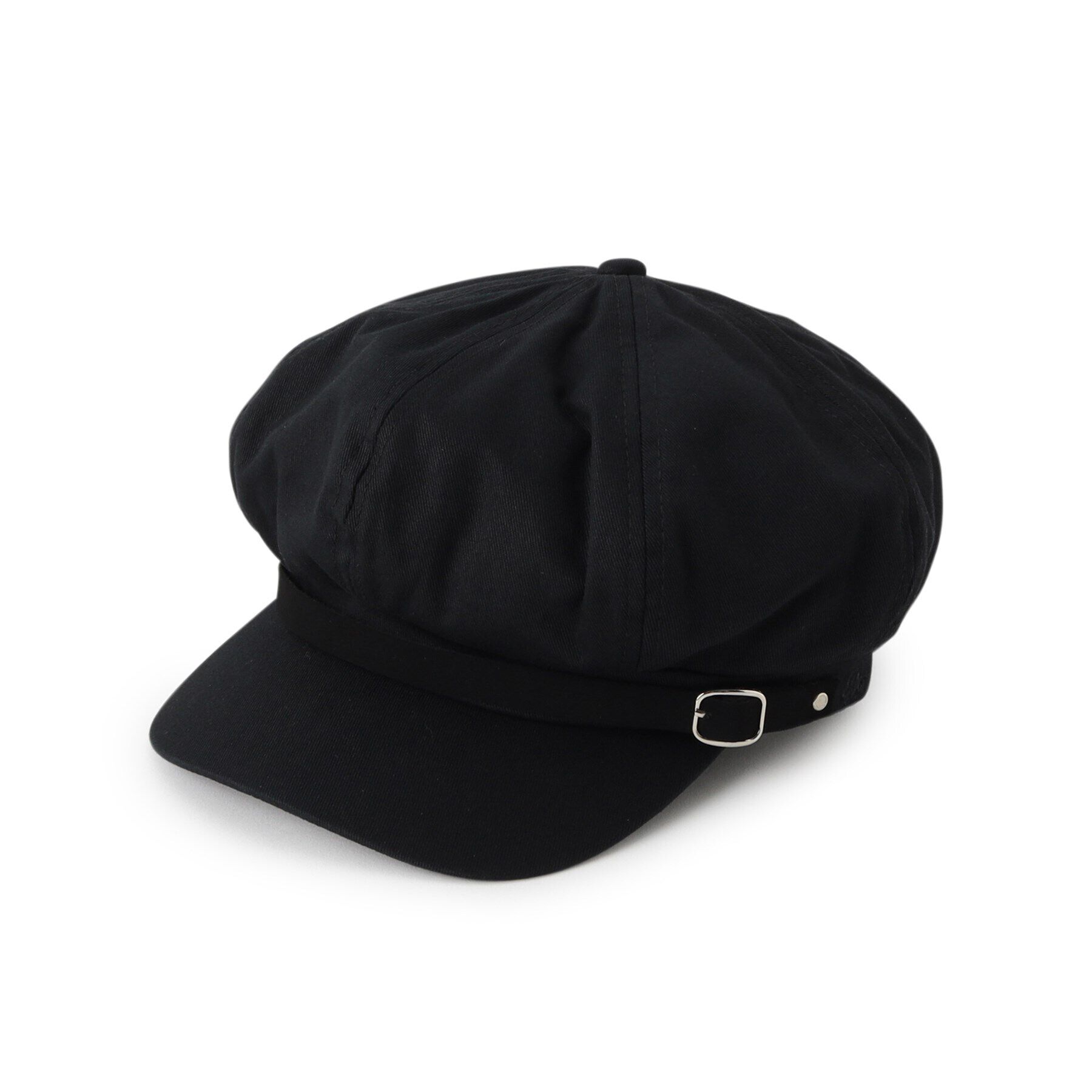 PINK-latte「ベルト付キャスケット」|キャップ・キャスケット|ブラック(019)