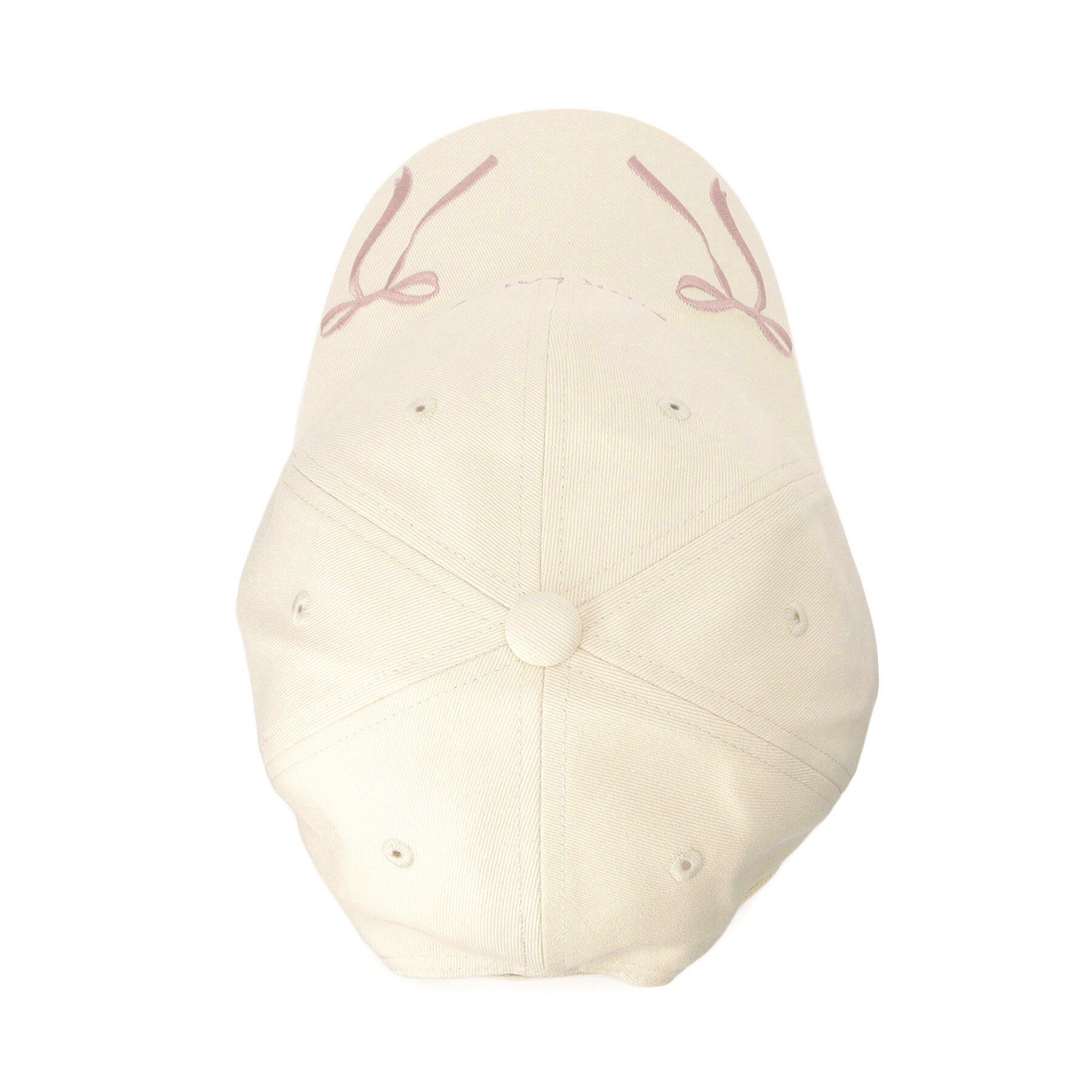 PINK-latte「リボン刺繍キャップ」|キャップ・キャスケット|