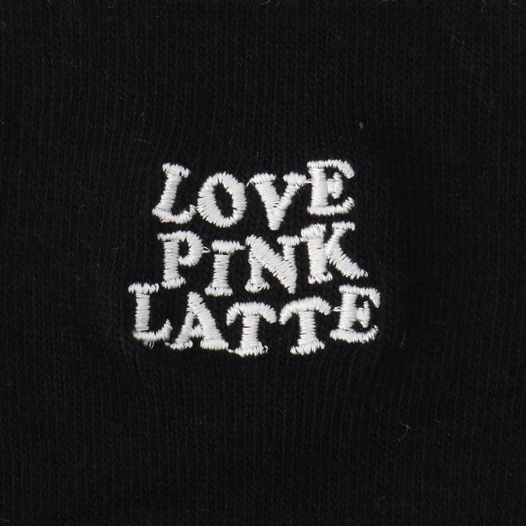PINK-latte「【36cm丈】ロゴ刺繍ハイソックス」|ソックス|