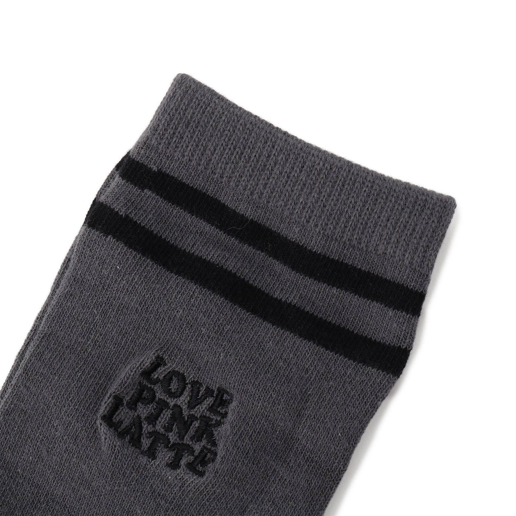 PINK-latte「【36cm丈】ロゴ刺繍ハイソックス」|ソックス|