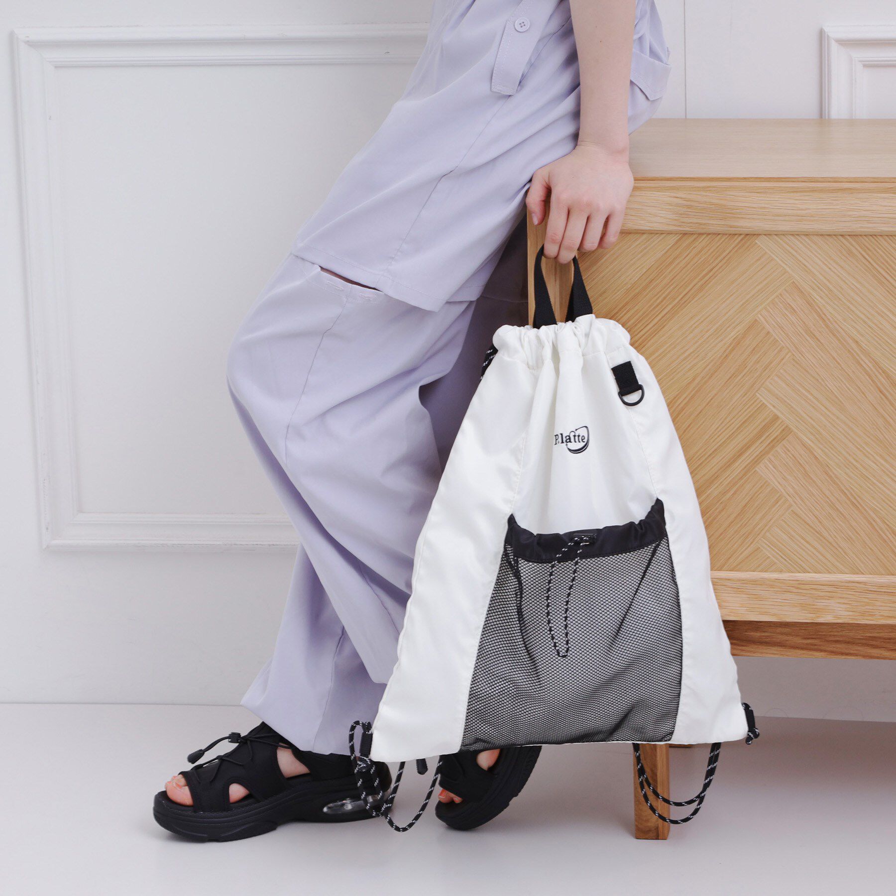 PINK-latte「【スクールグッズ／習い事】ナップサック」|リュック|