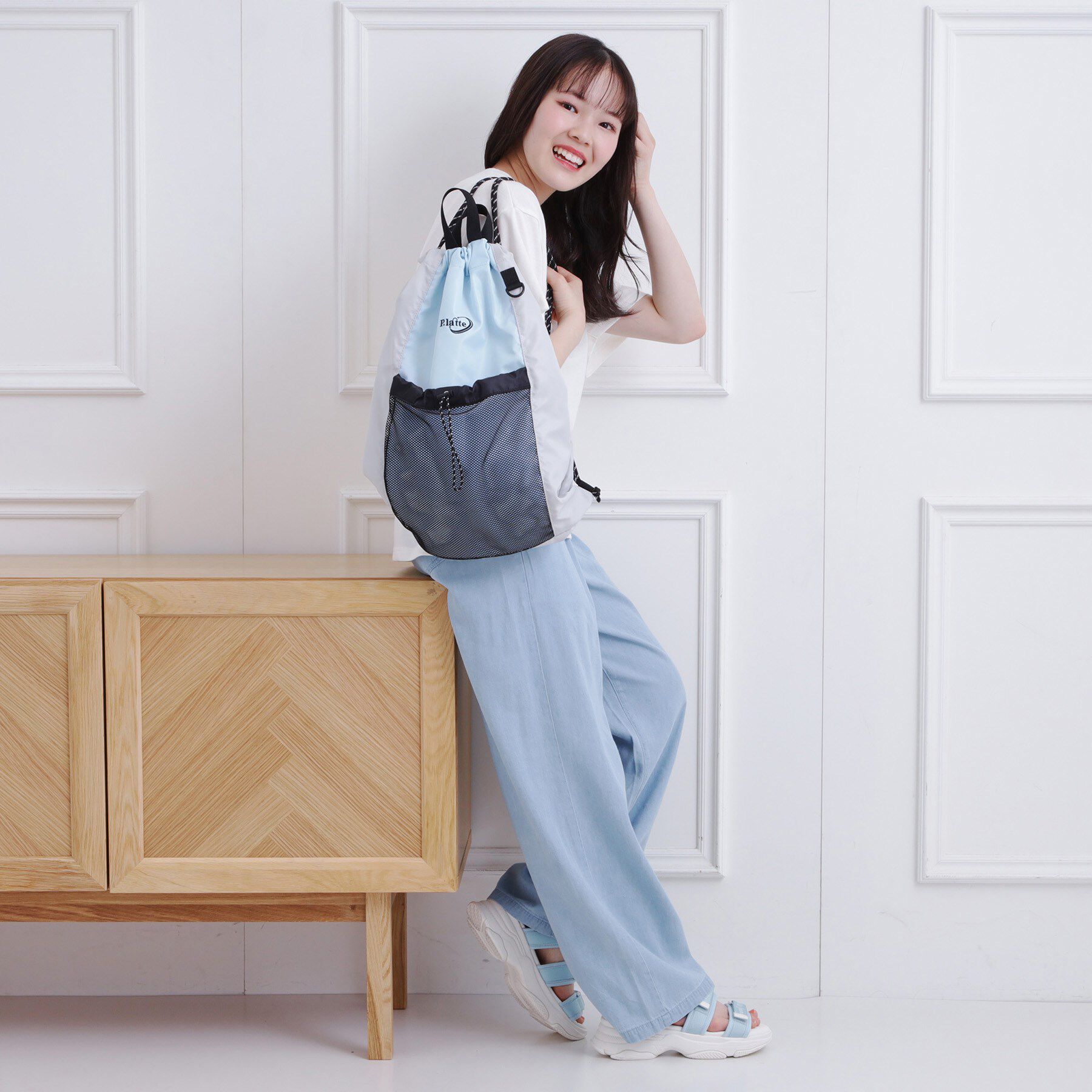 PINK-latte「【スクールグッズ／習い事】ナップサック」|リュック|