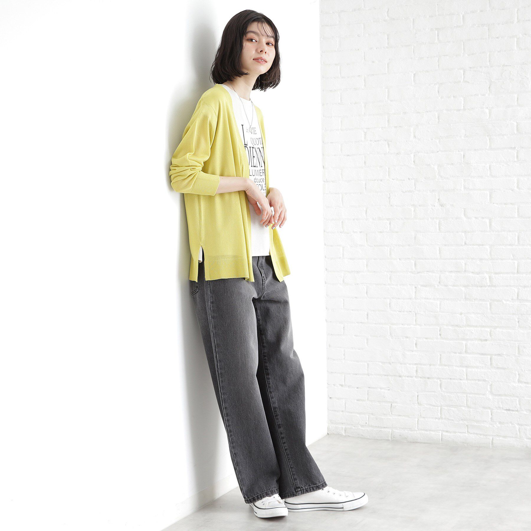 THE SHOP TK「シアーカーディガン【洗濯機OK】」|カーディガン|