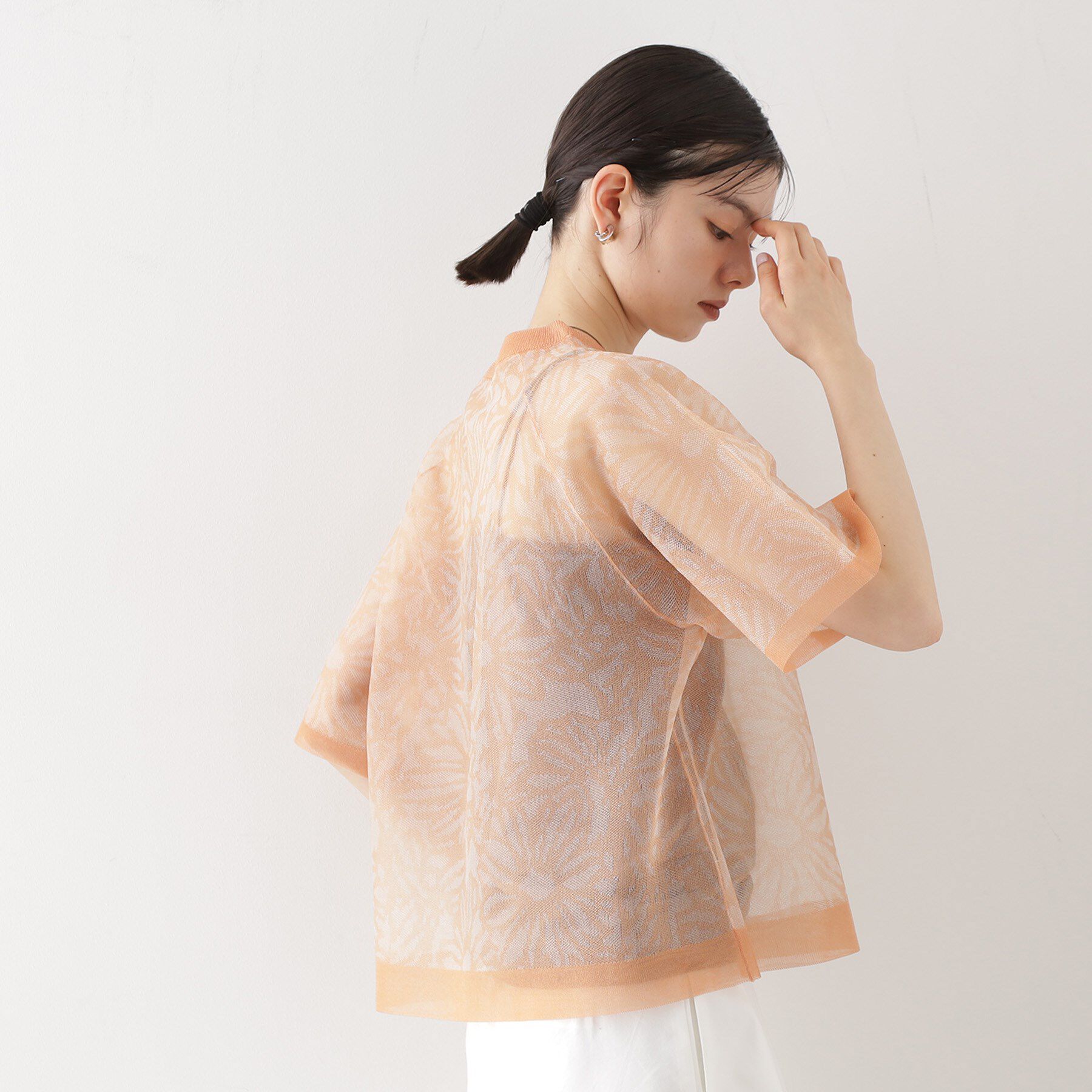 THE SHOP TK「カバーニットシアープルオーバー【洗える】」|ニット・セーター|