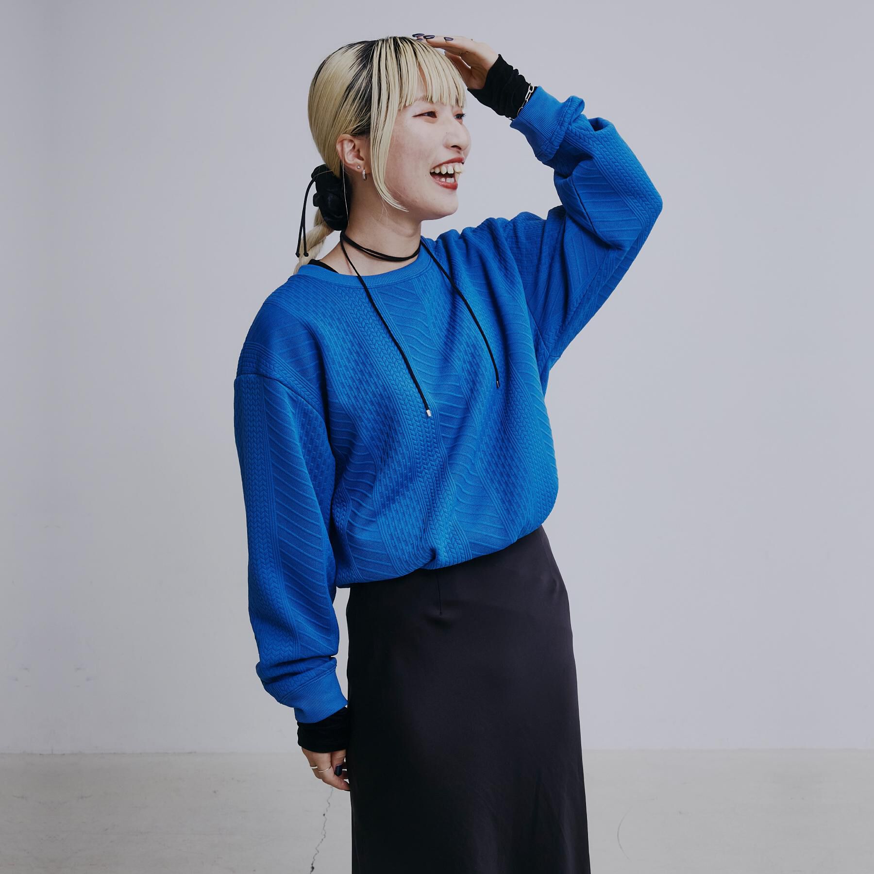 THE SHOP TK「【無地に飽きた方へ】ふくれジャカードスウェット　洗濯機OK/6色展開/ユニセックスでおすすめ！」|パーカー|