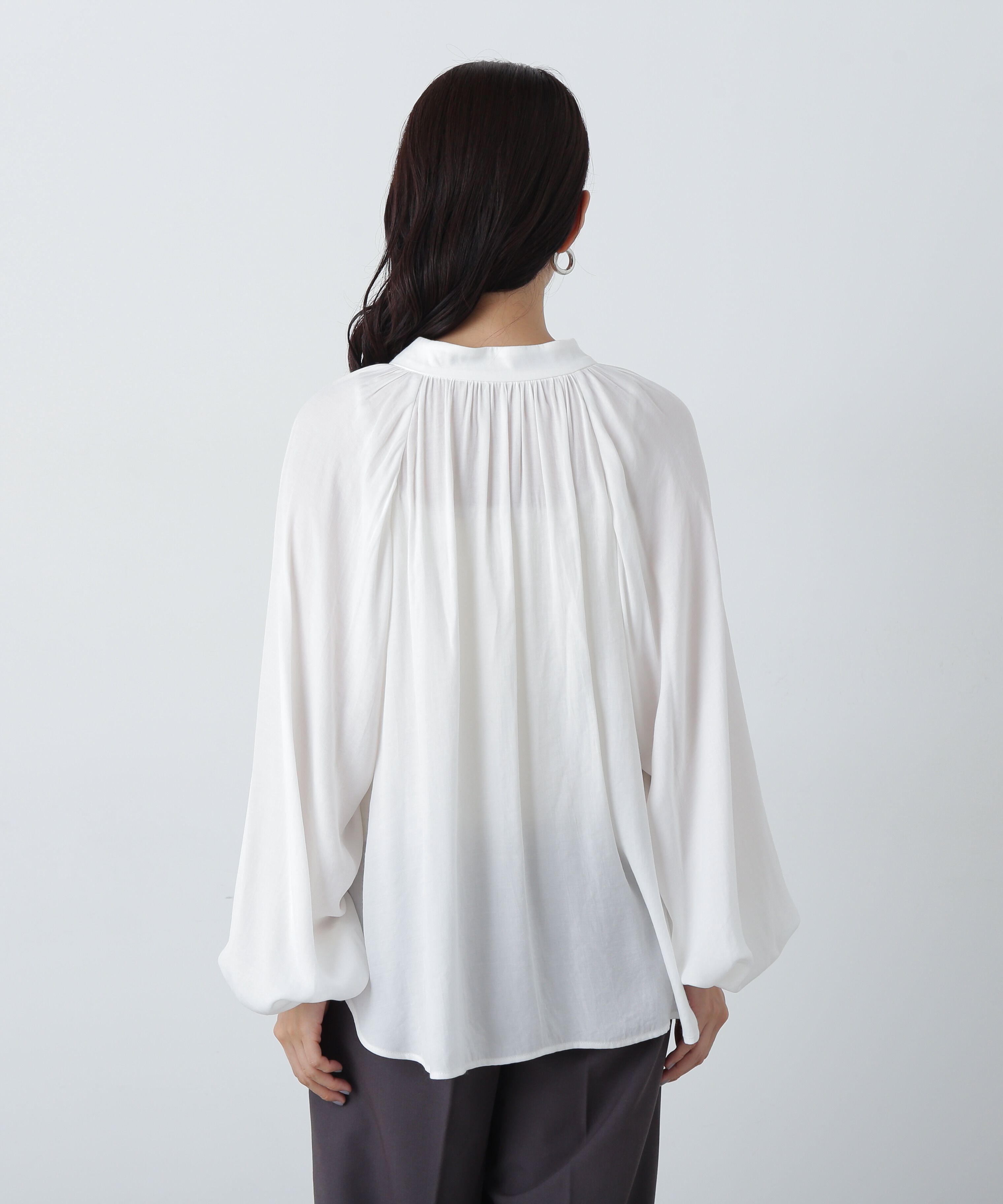  「前後2wayボウタイブラウス」|シャツ・ブラウス|