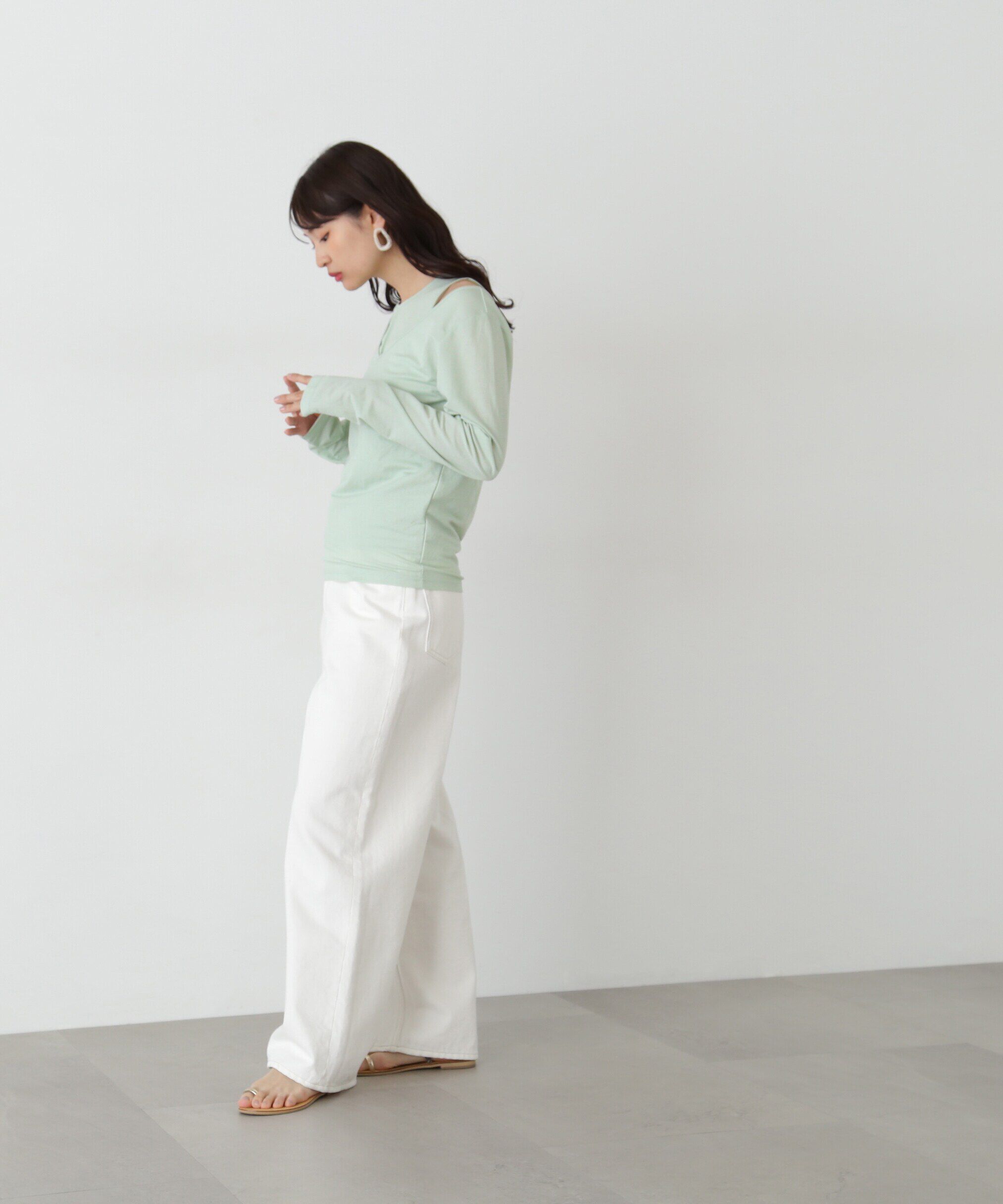  「タンク&times;ロンTレイヤードカットソー」|Tシャツ・カットソー|