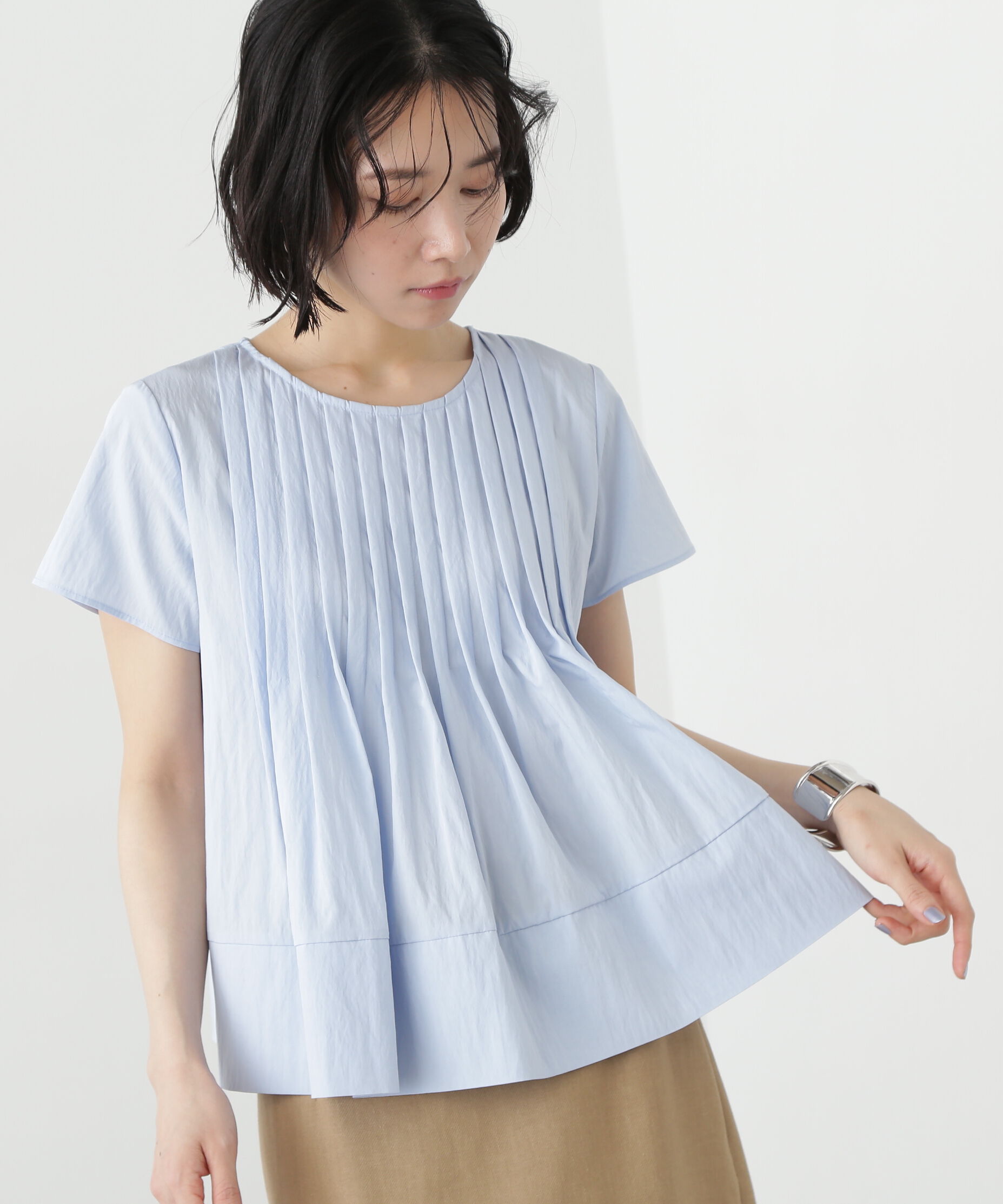  「タックフルブラウス」|シャツ・ブラウス|