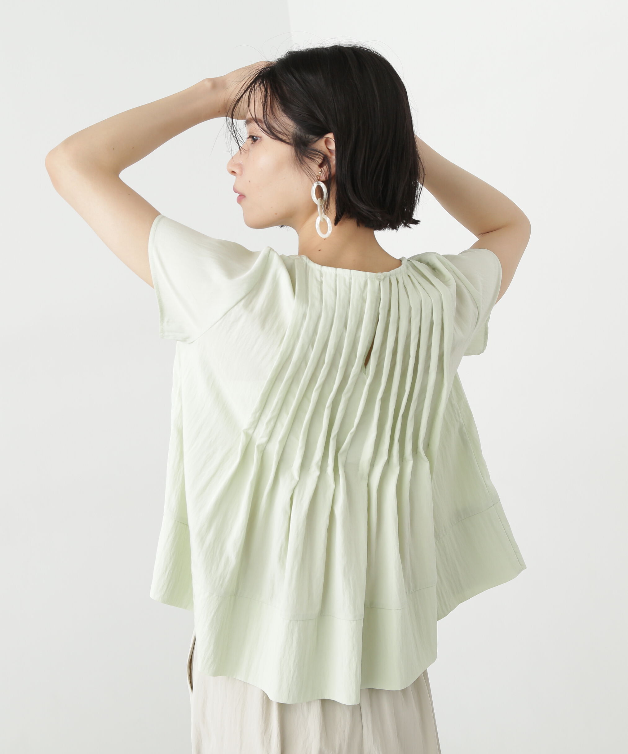  「タックフルブラウス」|シャツ・ブラウス|