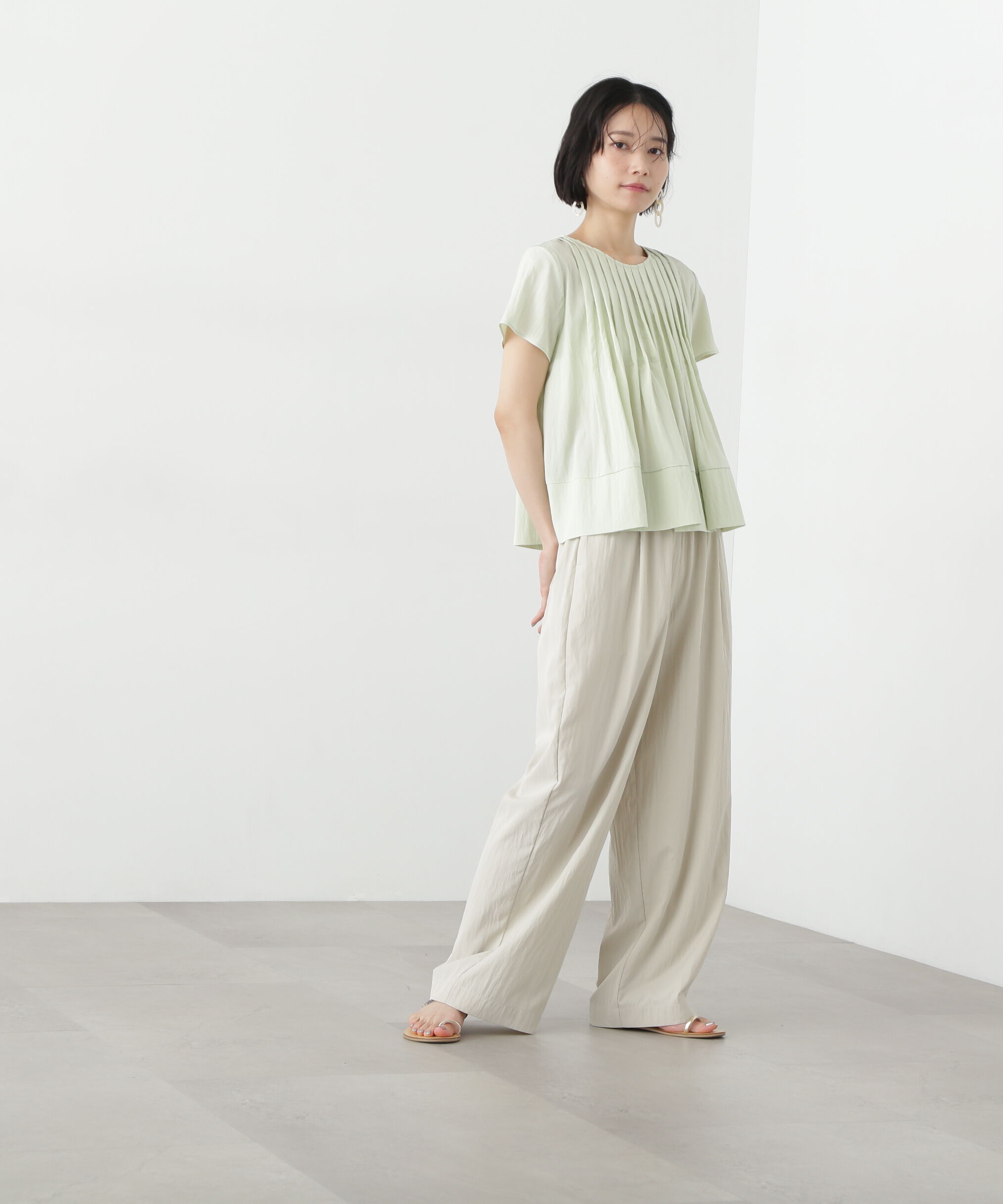  「タックフルブラウス」|シャツ・ブラウス|