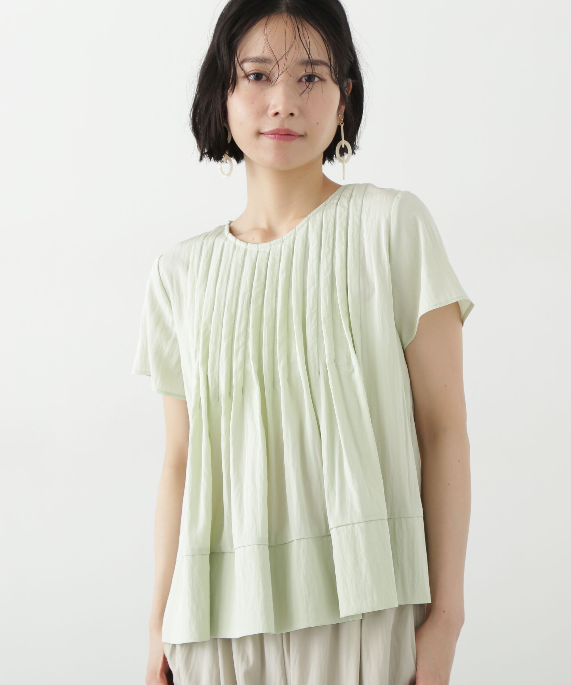  「タックフルブラウス」|シャツ・ブラウス|