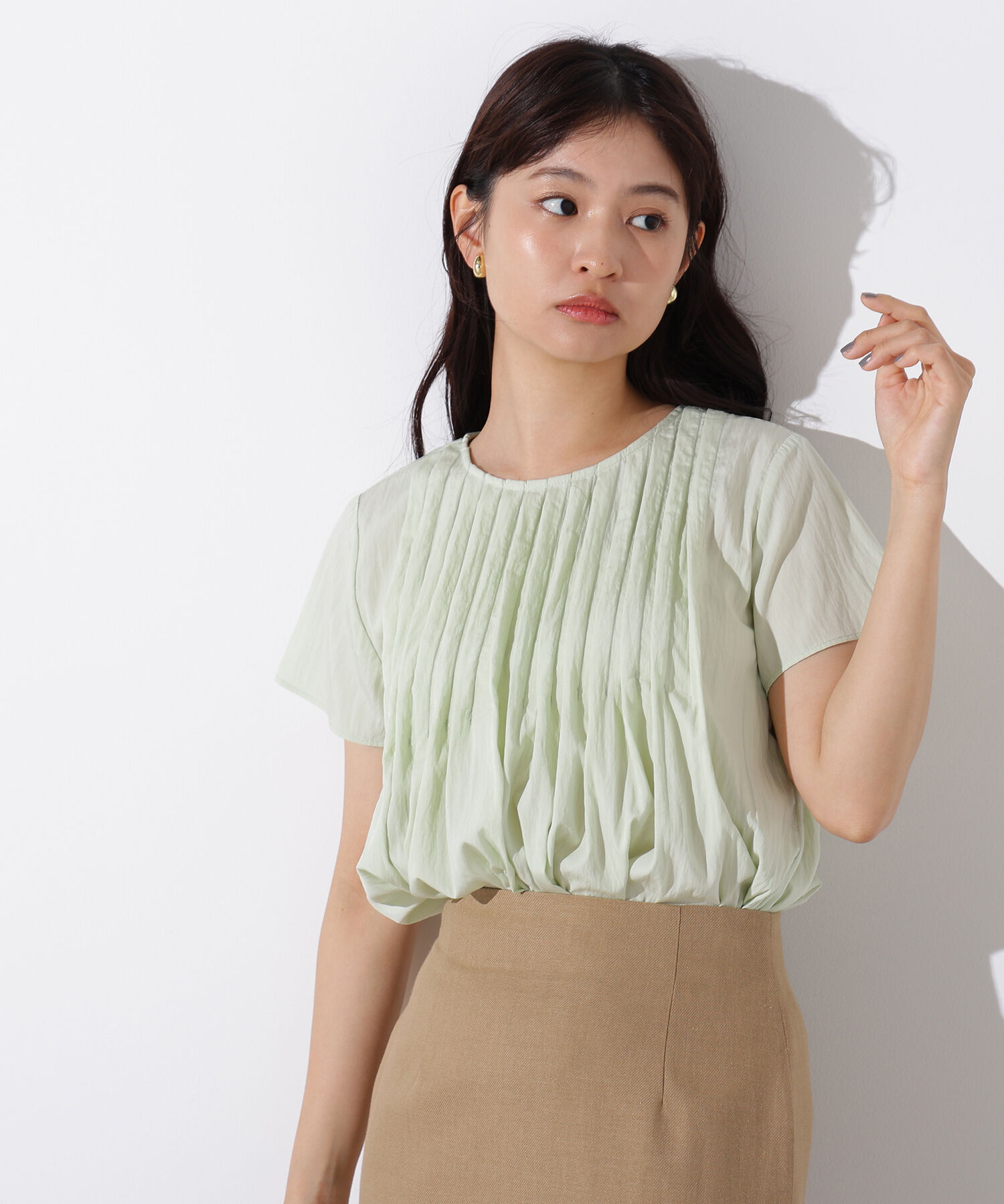 「タックフルブラウス」|シャツ・ブラウス|