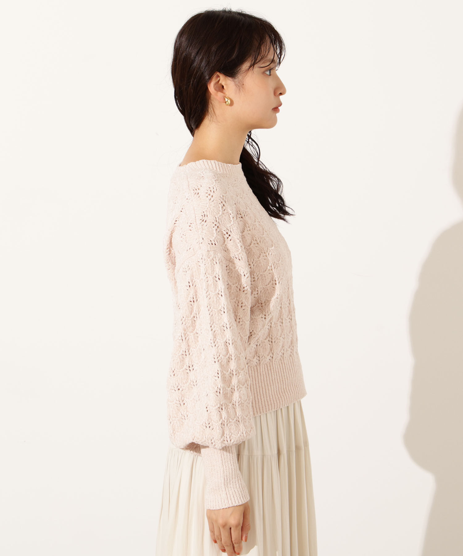  「モールアイレットニット」|ニット・セーター|