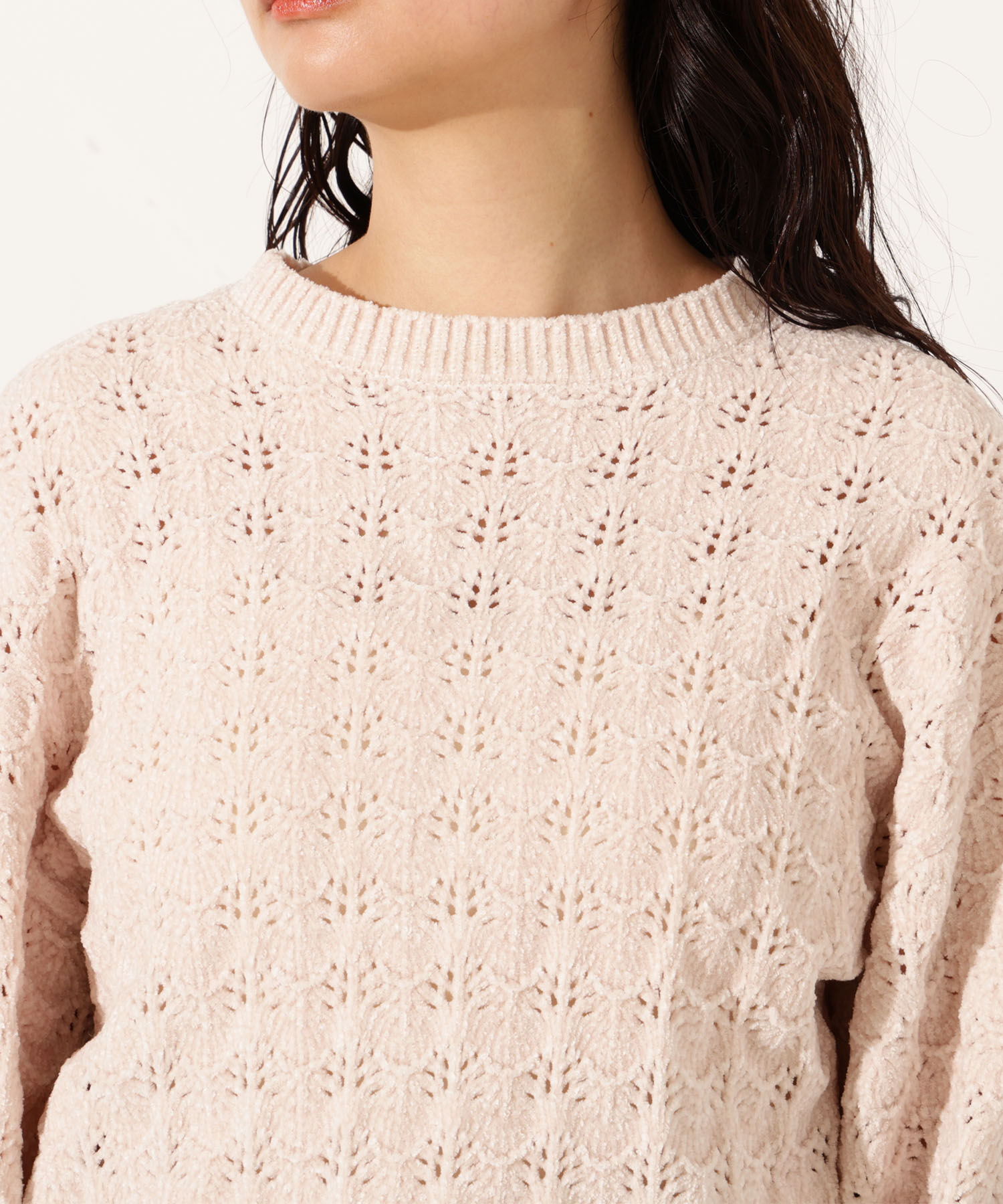  「モールアイレットニット」|ニット・セーター|