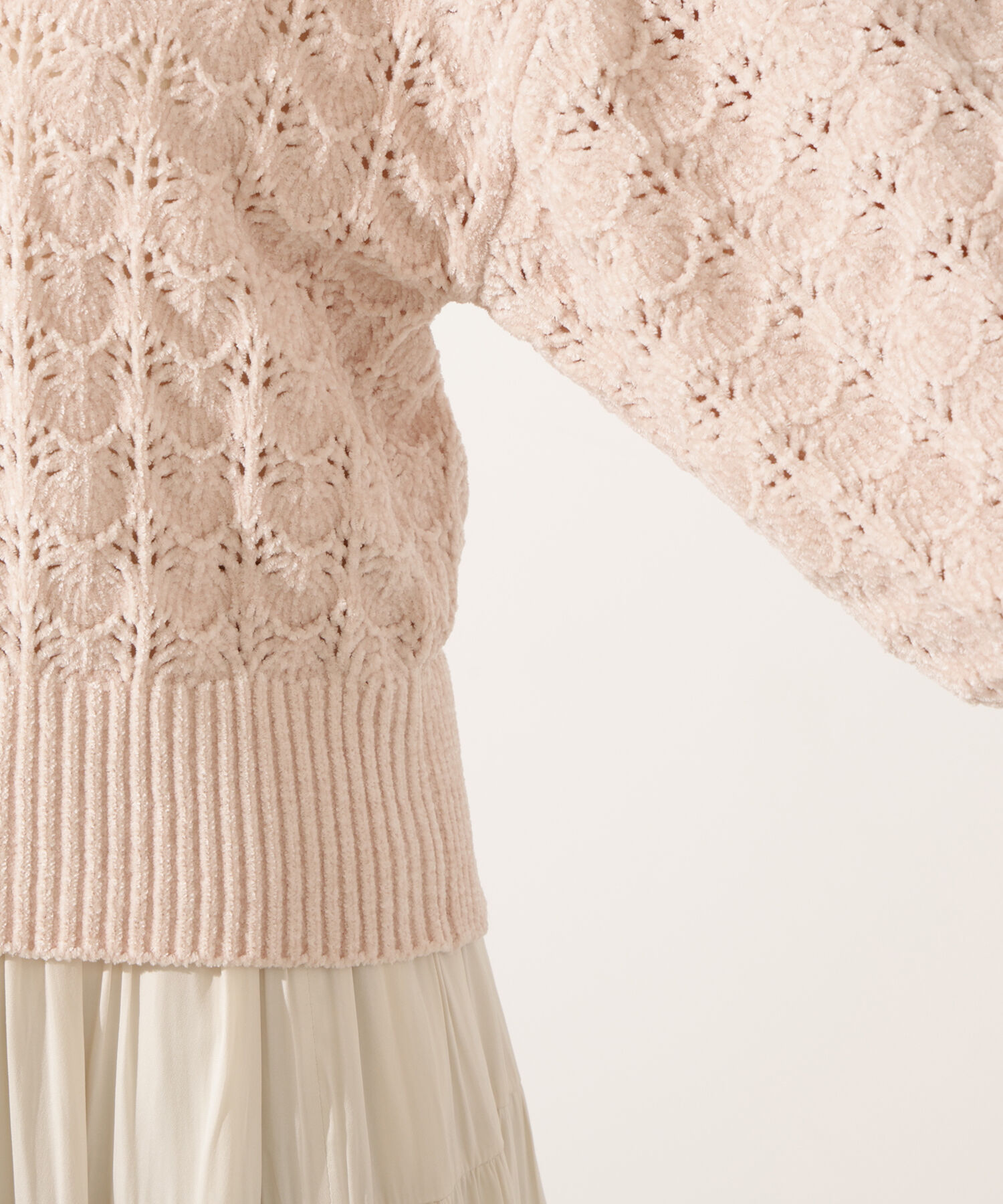  「モールアイレットニット」|ニット・セーター|